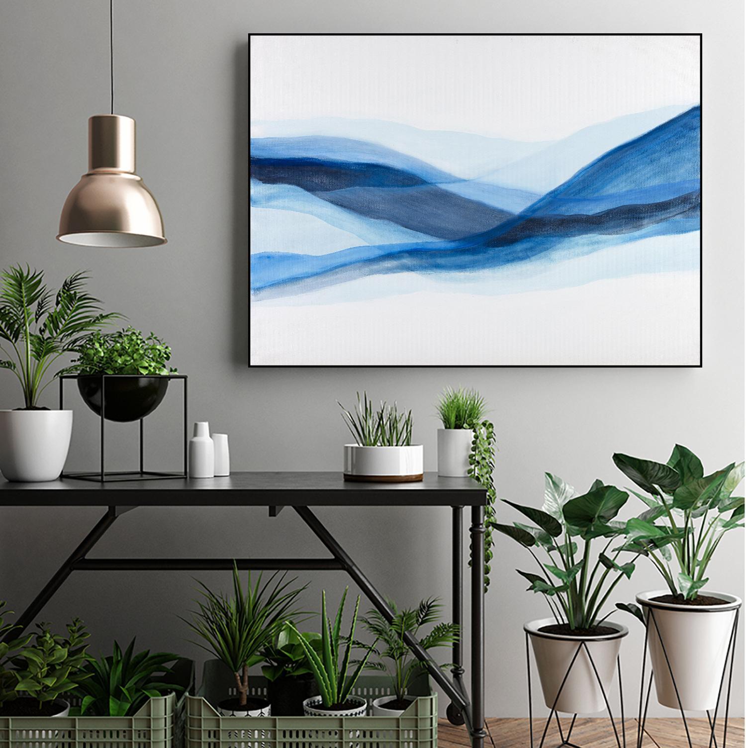 BALEINE by Marvin on GIANT ART - blue abstract