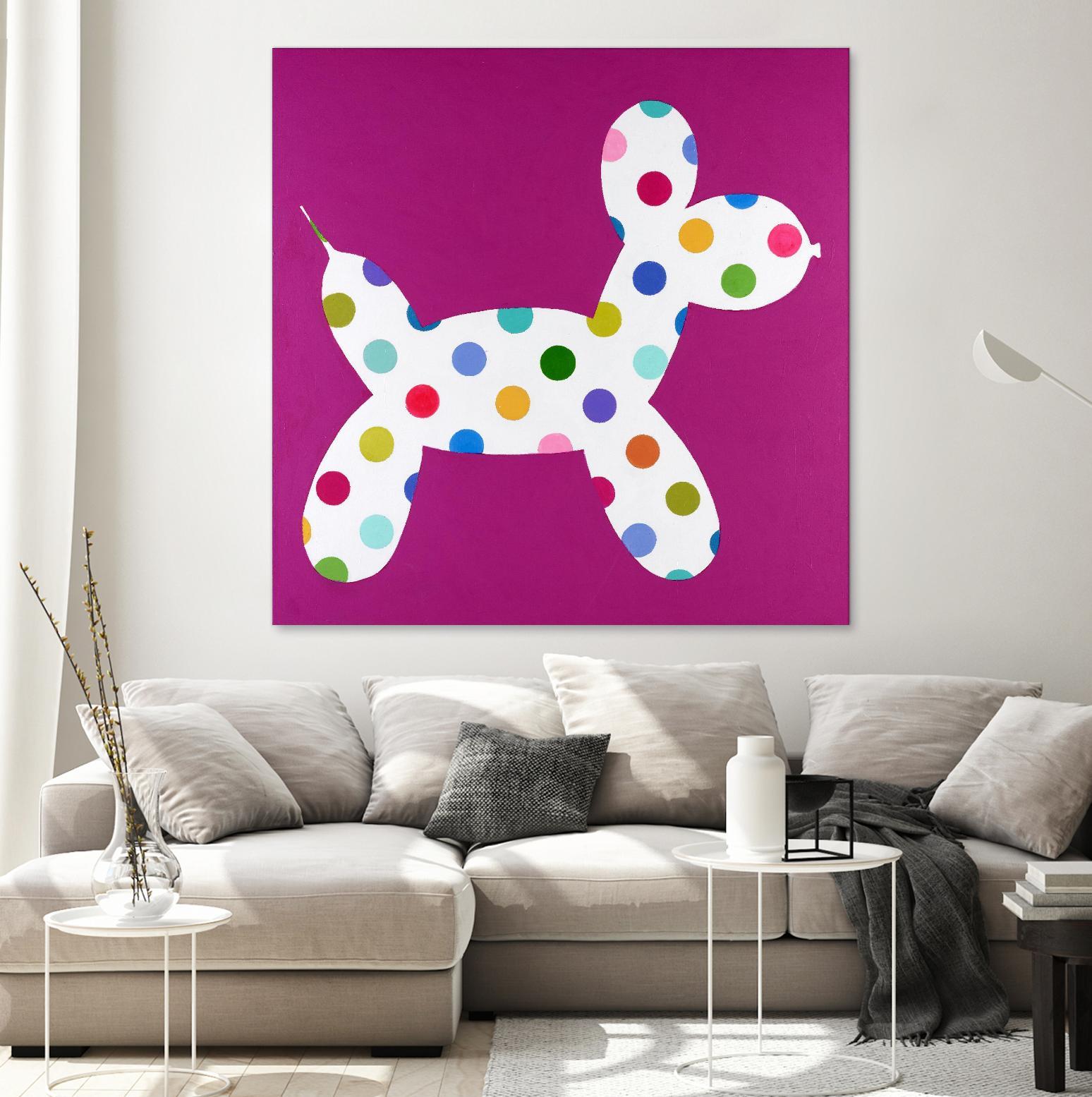 DOTTIE by Marvin on GIANT ART - blue abstract