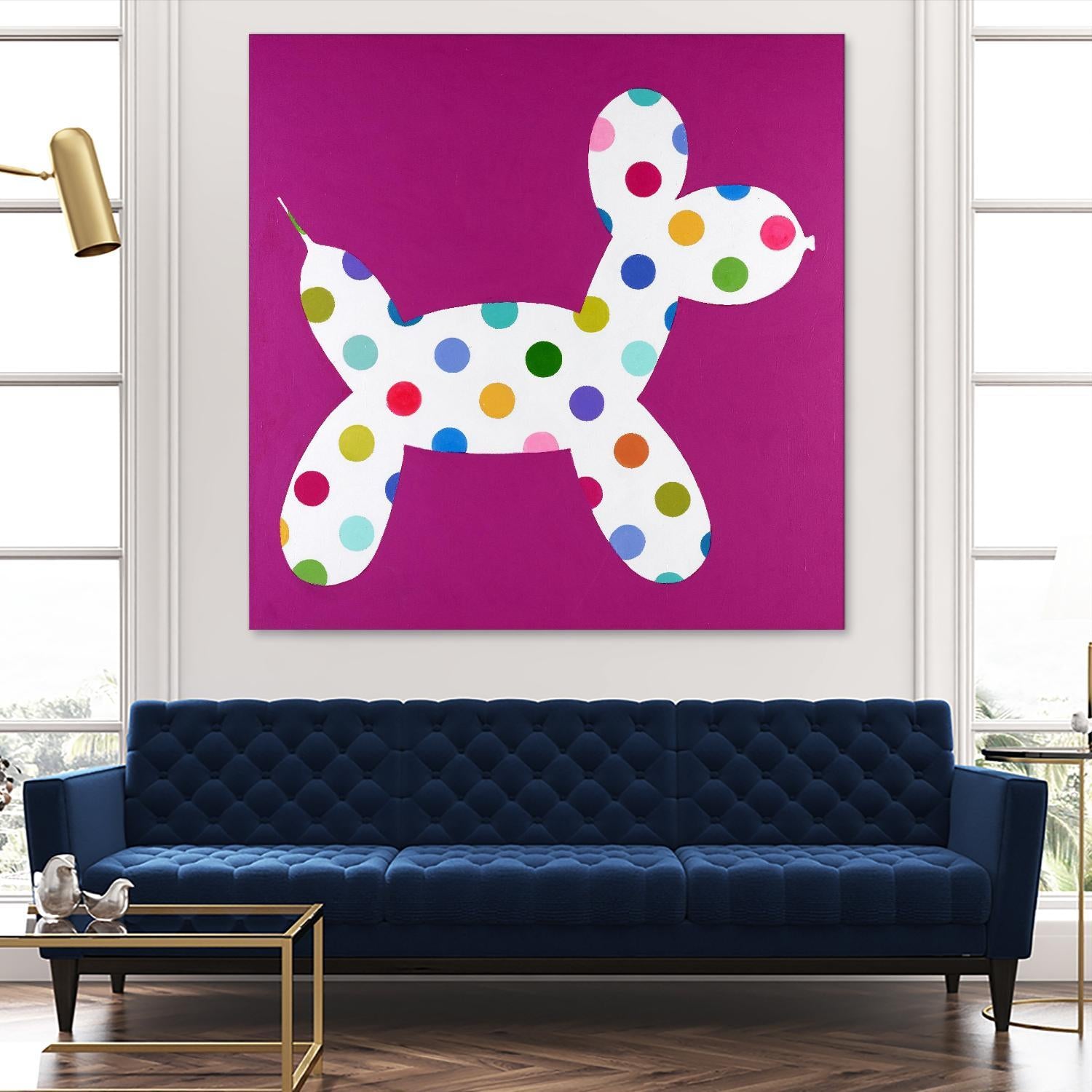 DOTTIE by Marvin on GIANT ART - blue abstract
