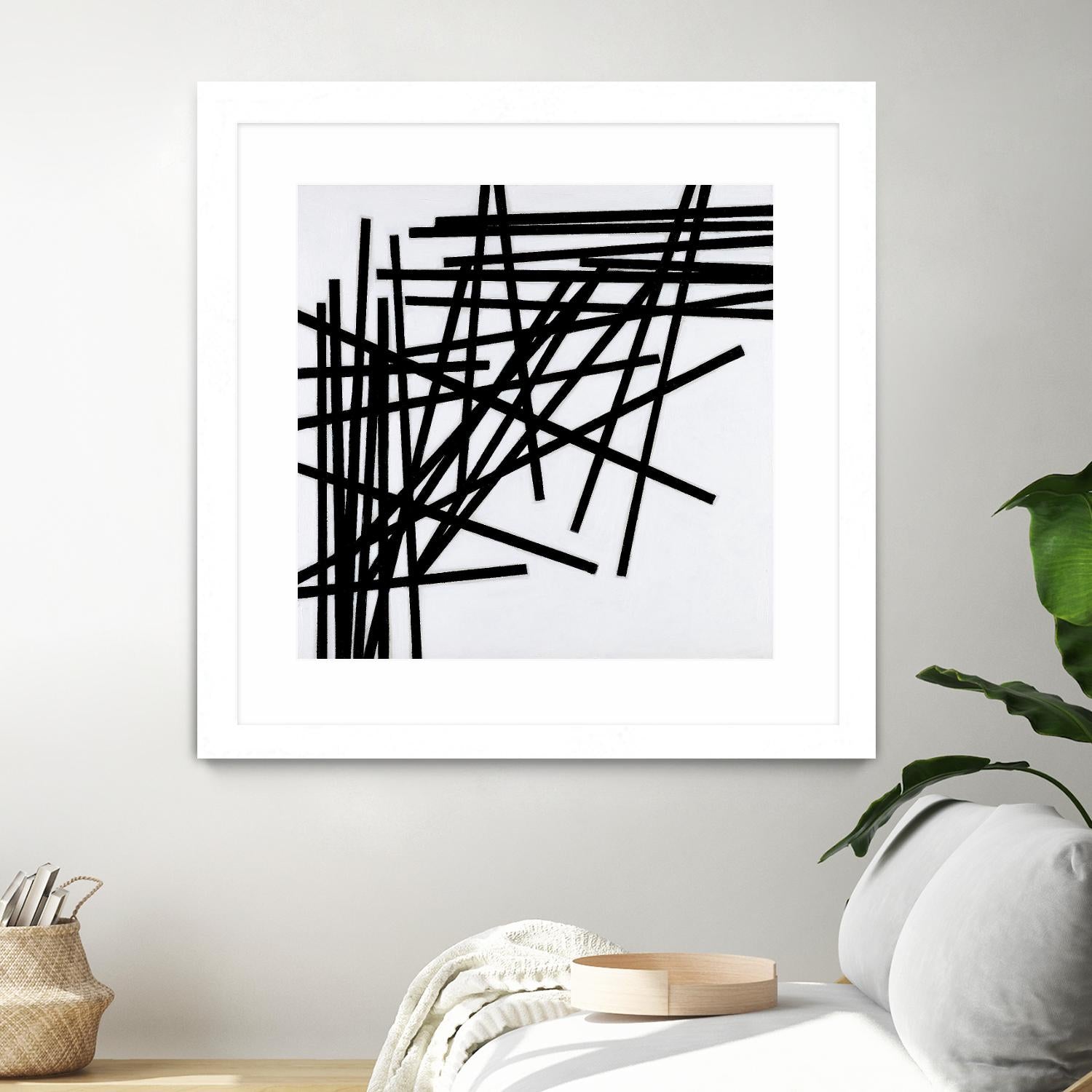 ALUMETTES by Marvin on GIANT ART - white black & white sticks