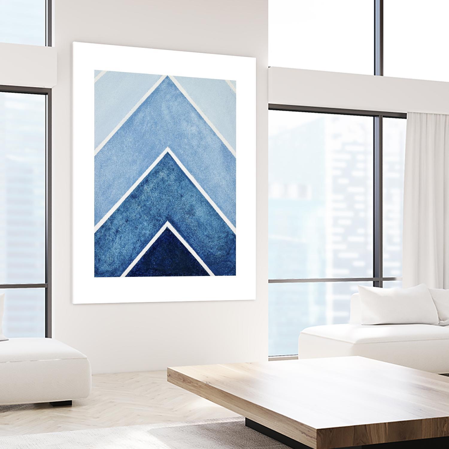 BLUE ALTITUDE by Marvin on GIANT ART - blue abstract
