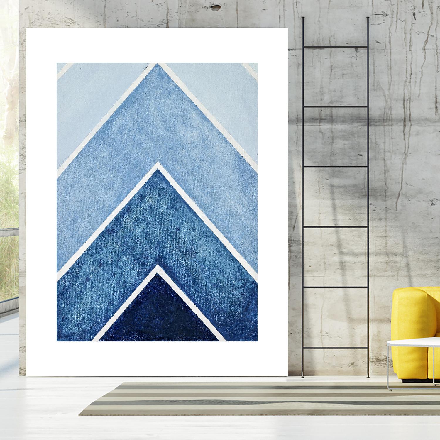 BLUE ALTITUDE by Marvin on GIANT ART - blue abstract