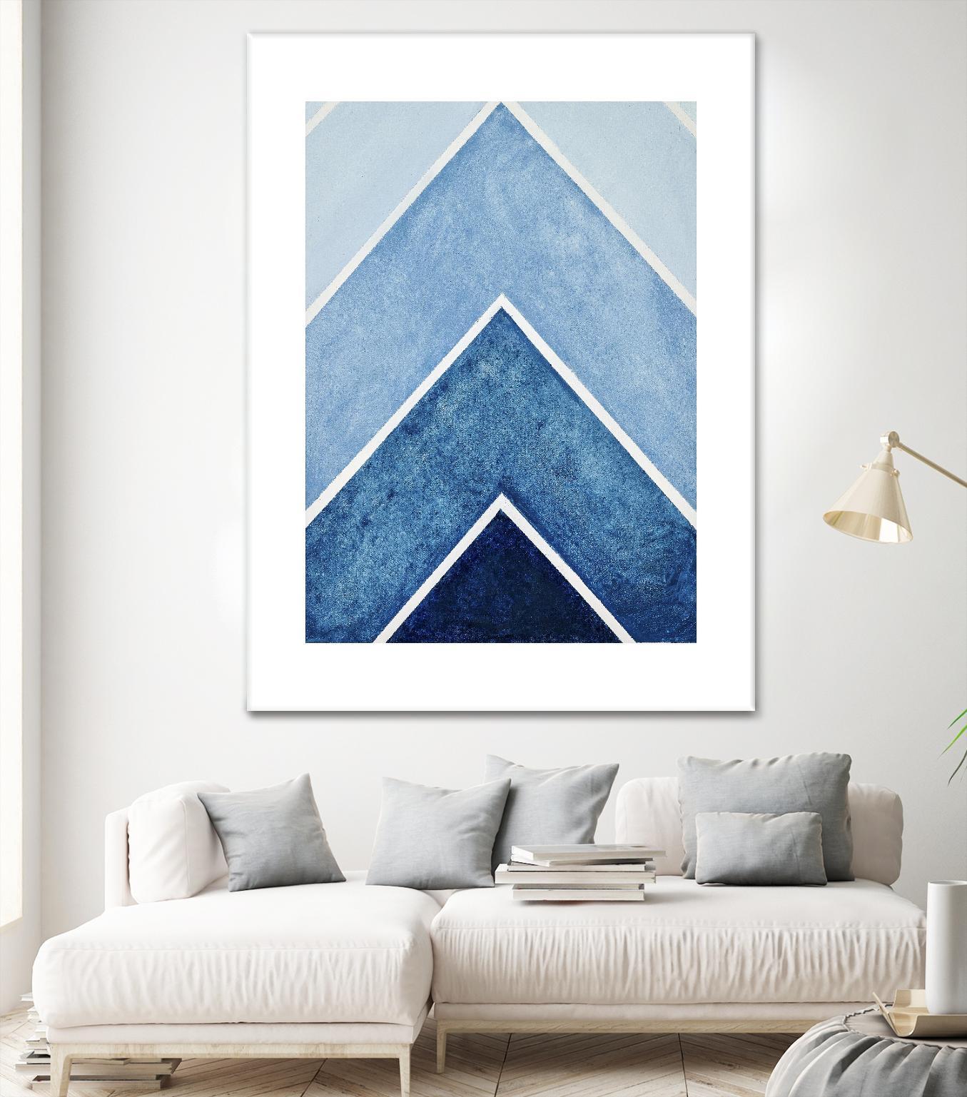 BLUE ALTITUDE by Marvin on GIANT ART - blue abstract