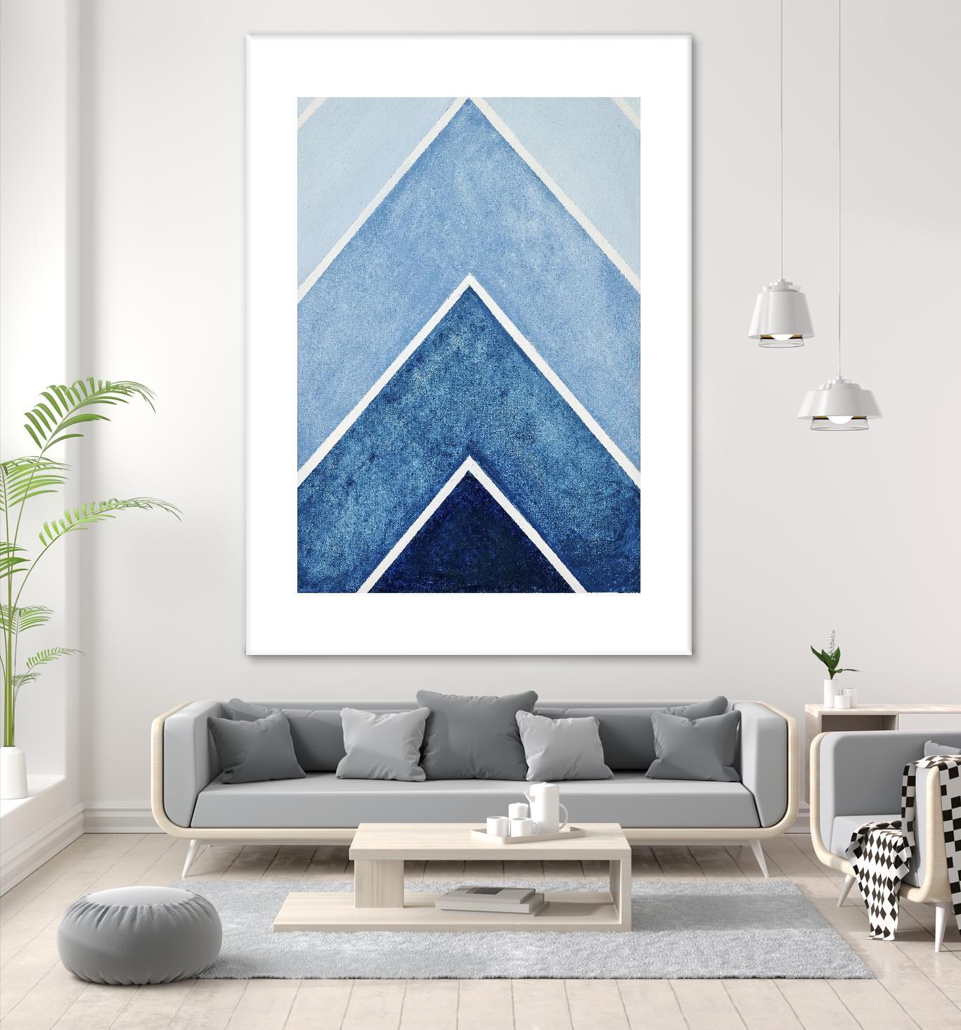 BLUE ALTITUDE by Marvin on GIANT ART - blue abstract