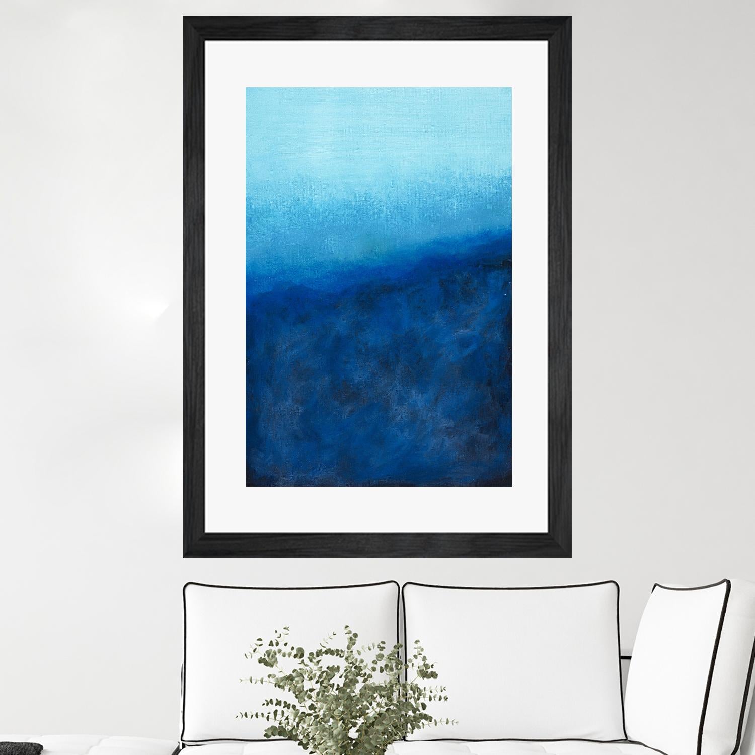 BEYOND THE SEA by Marvin on GIANT ART - blue abstract
