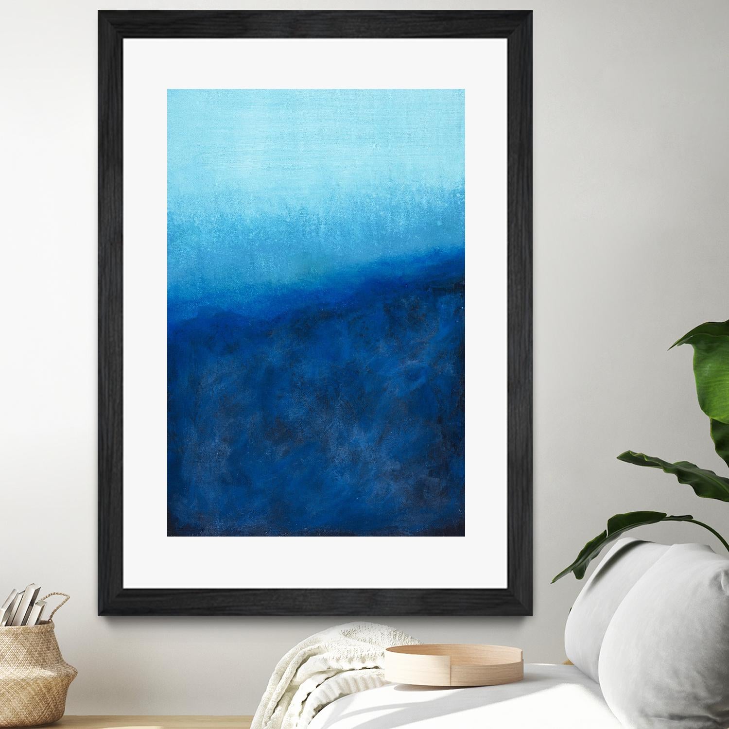 BEYOND THE SEA by Marvin on GIANT ART - blue abstract