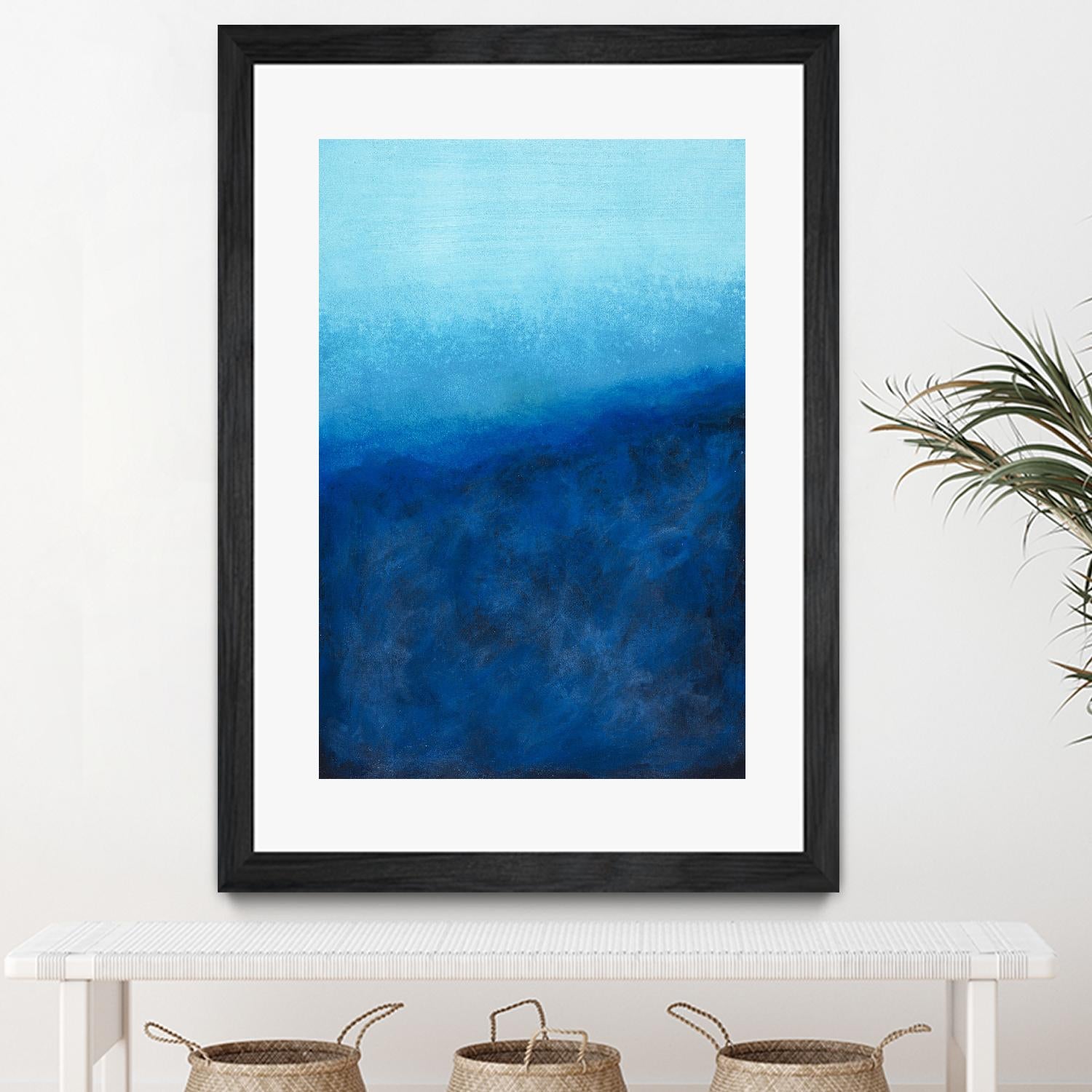BEYOND THE SEA by Marvin on GIANT ART - blue abstract
