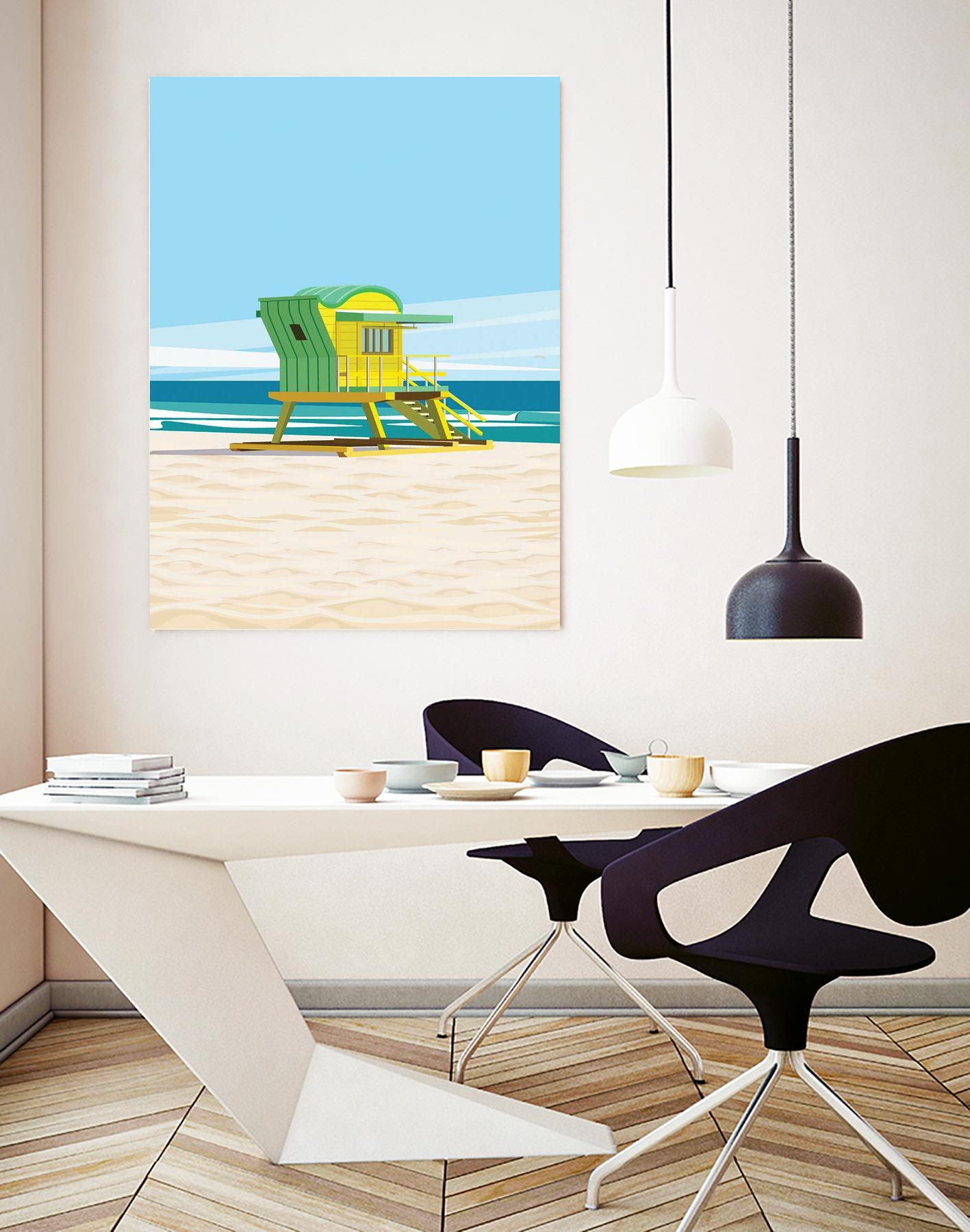 Sunshine Villa by ARTIC FRAME STUDIO on GIANT ART - beige costal