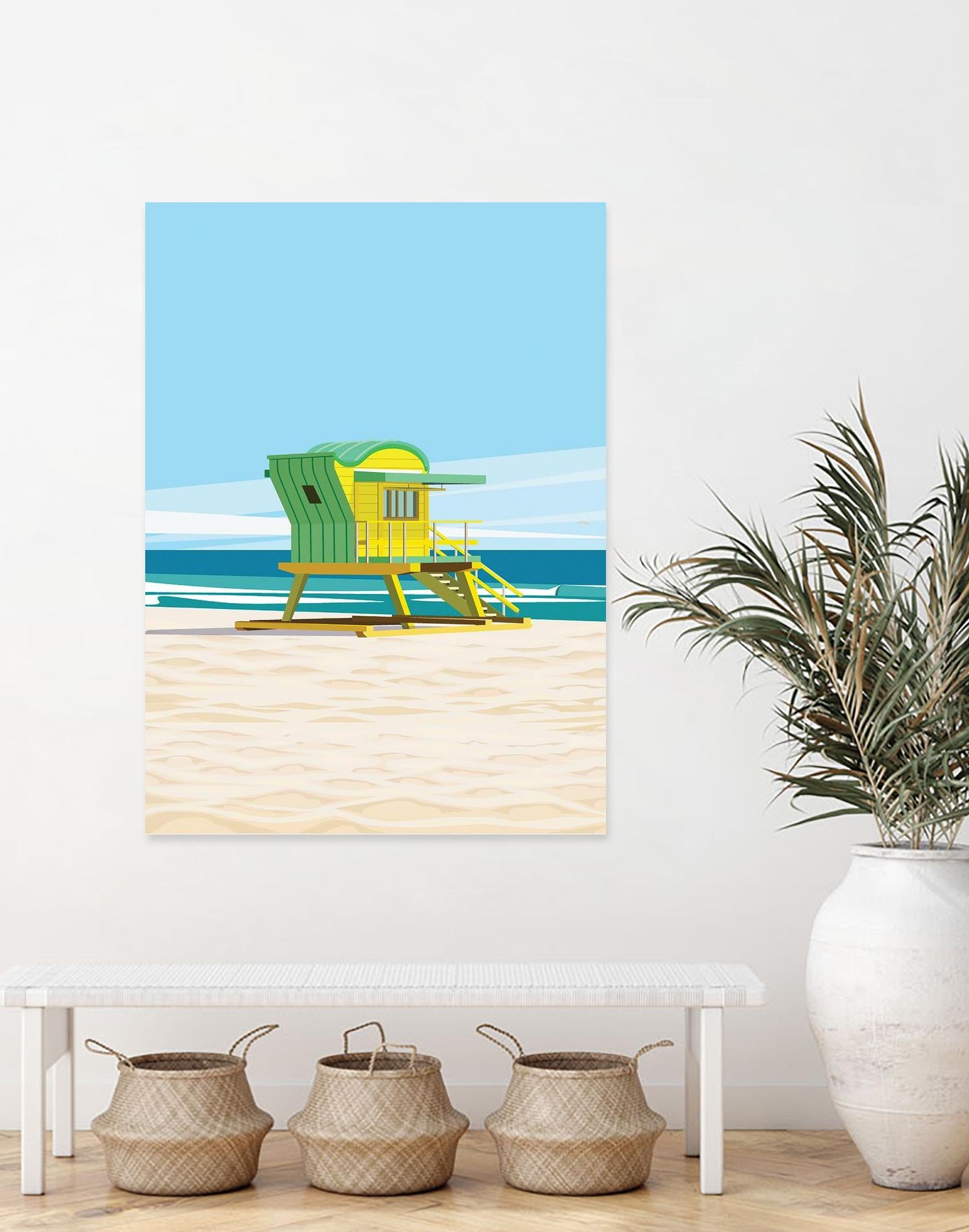 Sunshine Villa by ARTIC FRAME STUDIO on GIANT ART - beige costal