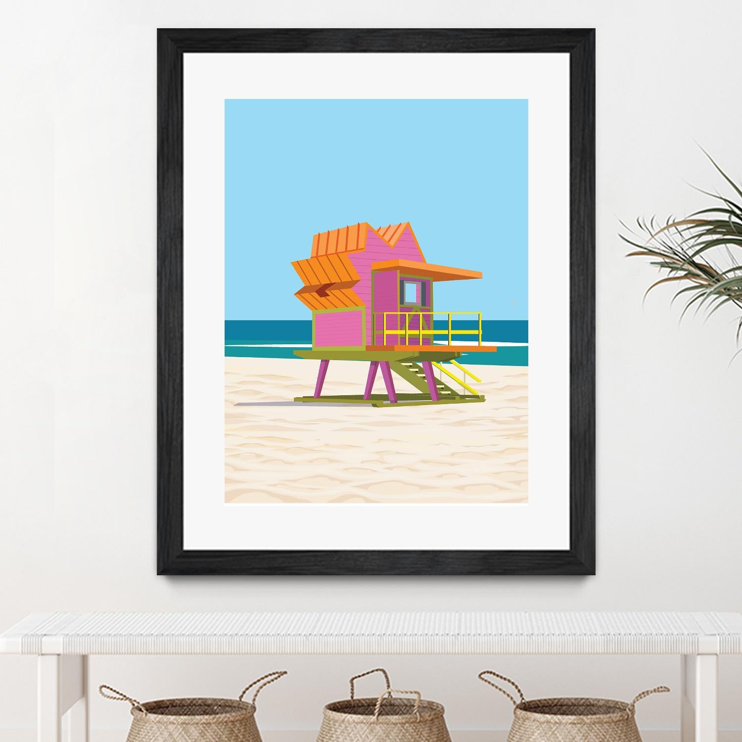 Barbie Villa by ARTIC FRAME STUDIO on GIANT ART - pink costal