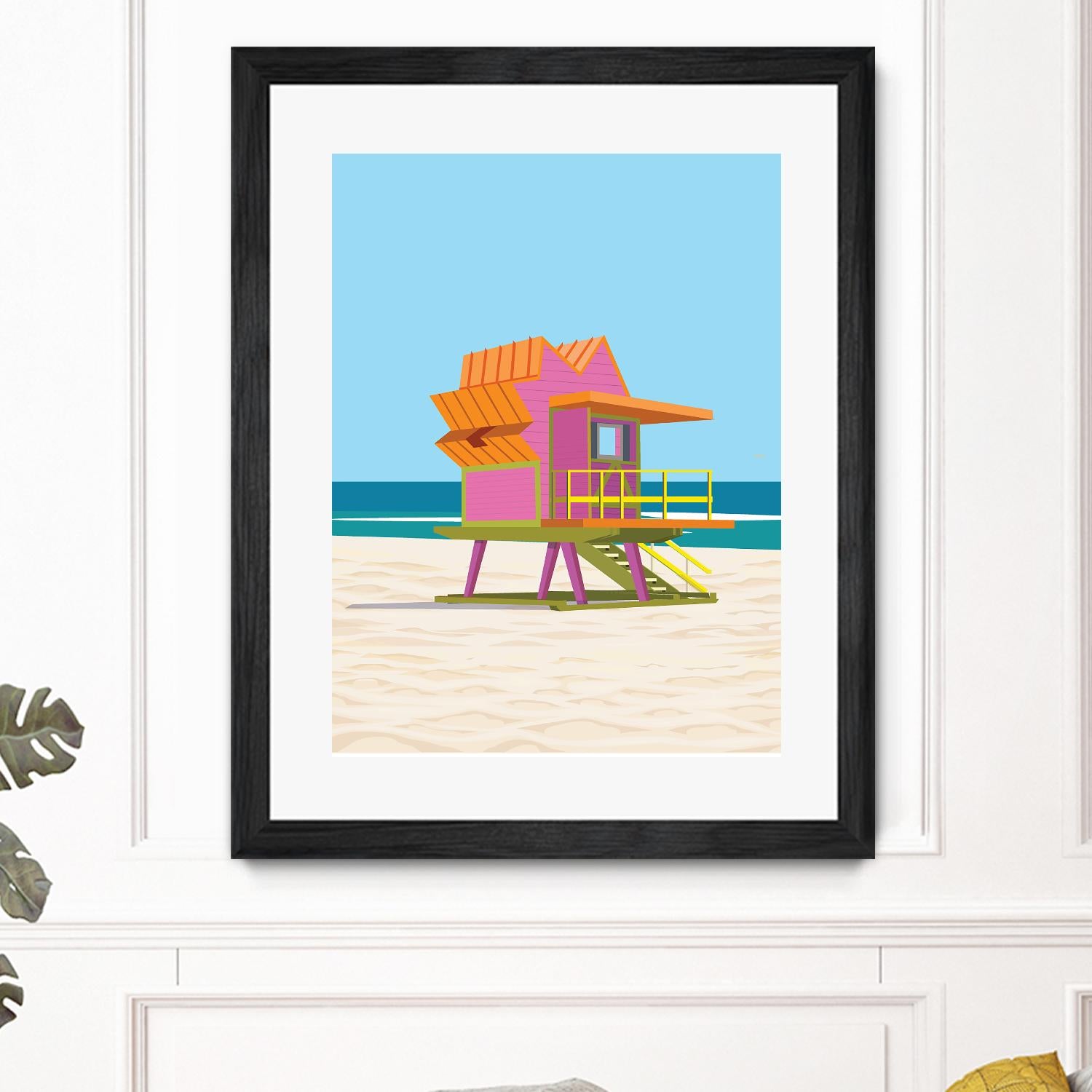 Barbie Villa by ARTIC FRAME STUDIO on GIANT ART - pink costal
