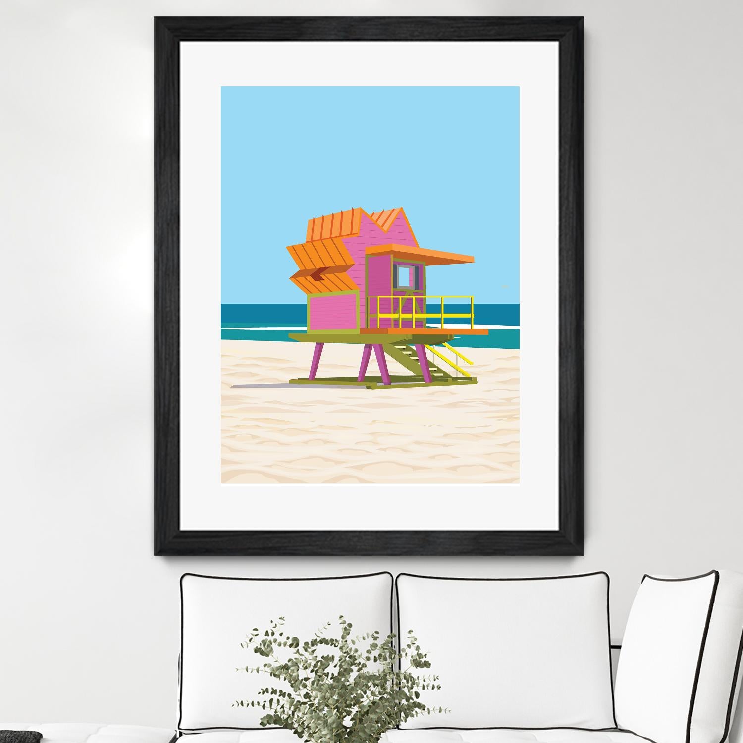 Barbie Villa by ARTIC FRAME STUDIO on GIANT ART - pink costal