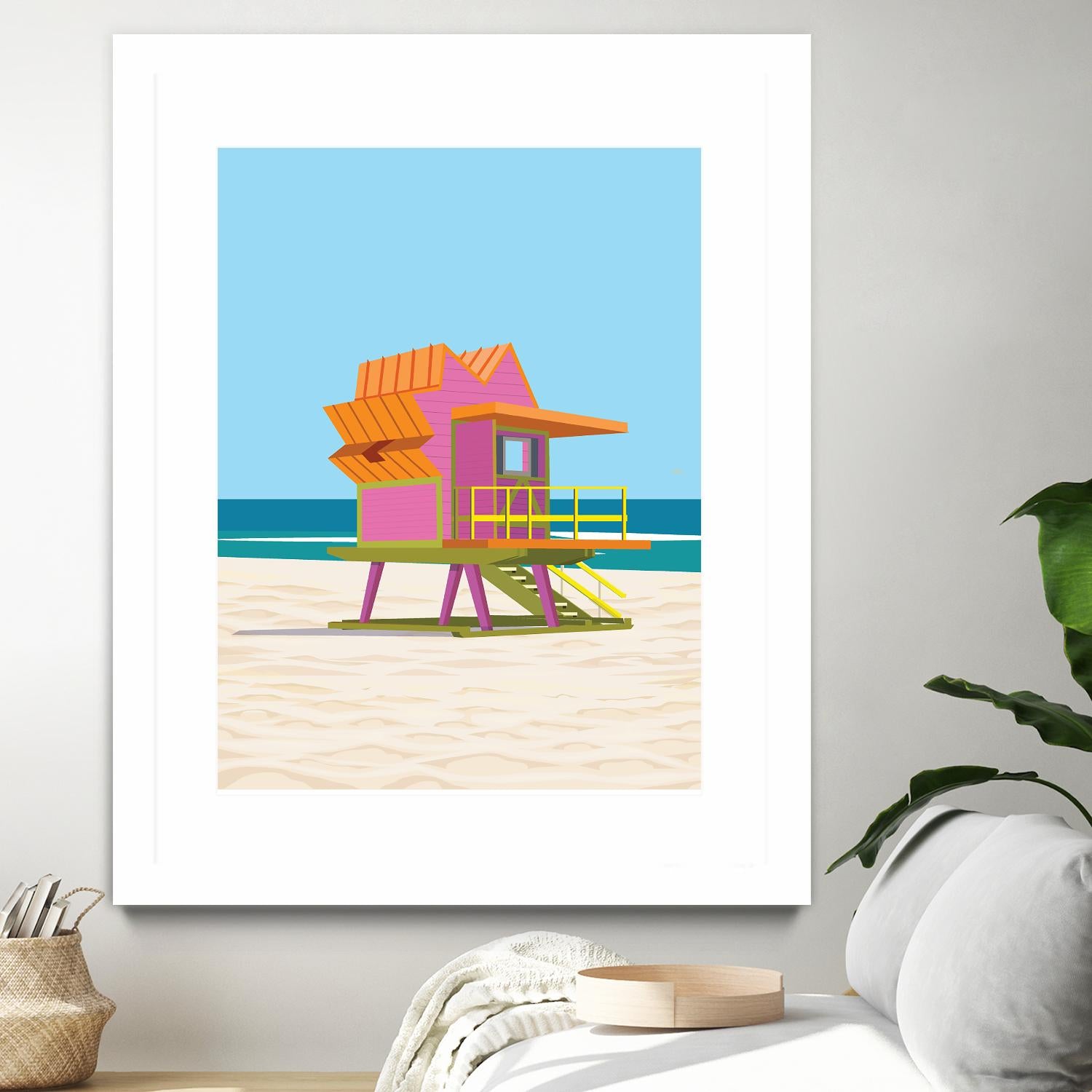 Barbie Villa by ARTIC FRAME STUDIO on GIANT ART - pink costal