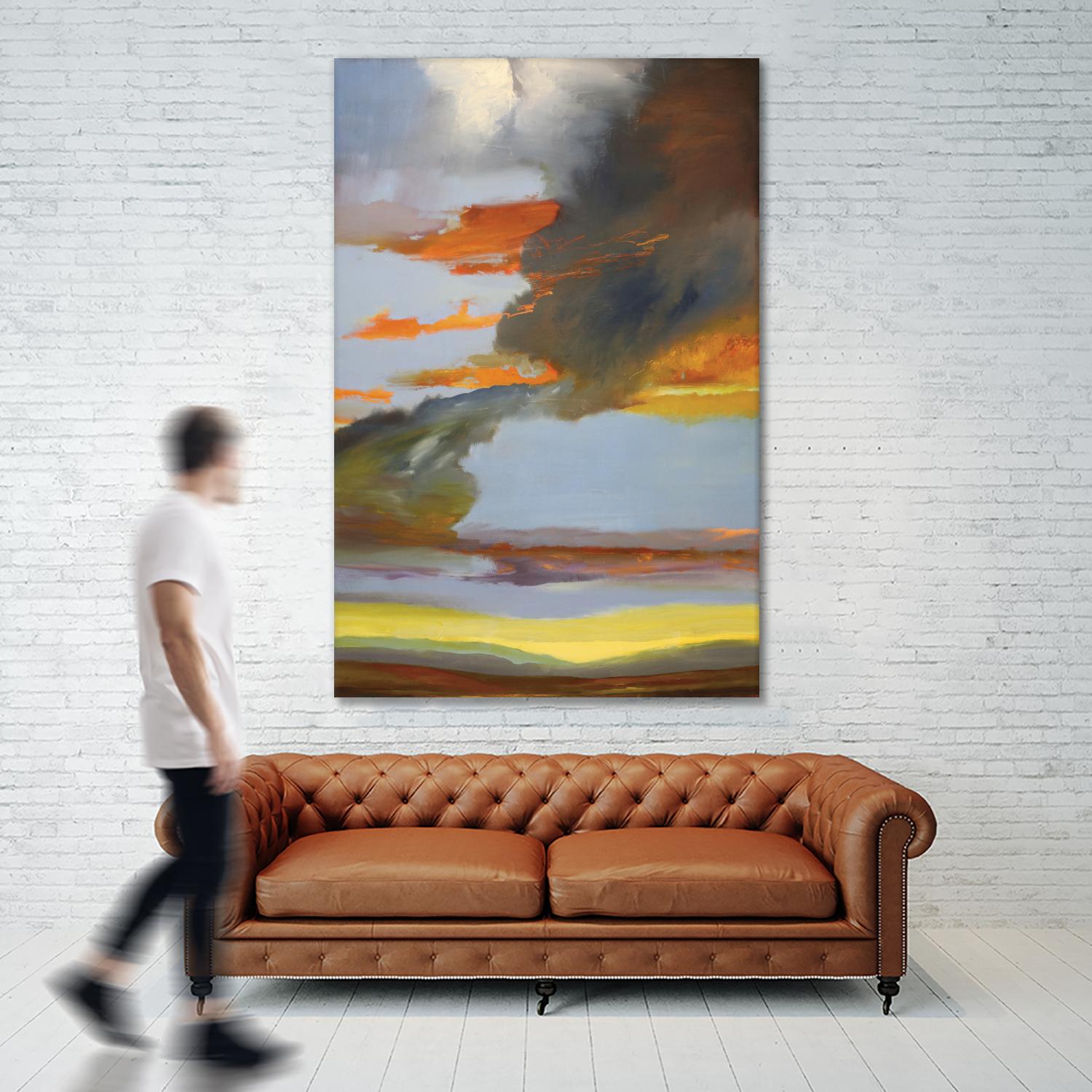 Sunset Path by Judith D'Agostino on GIANT ART - orange landscape