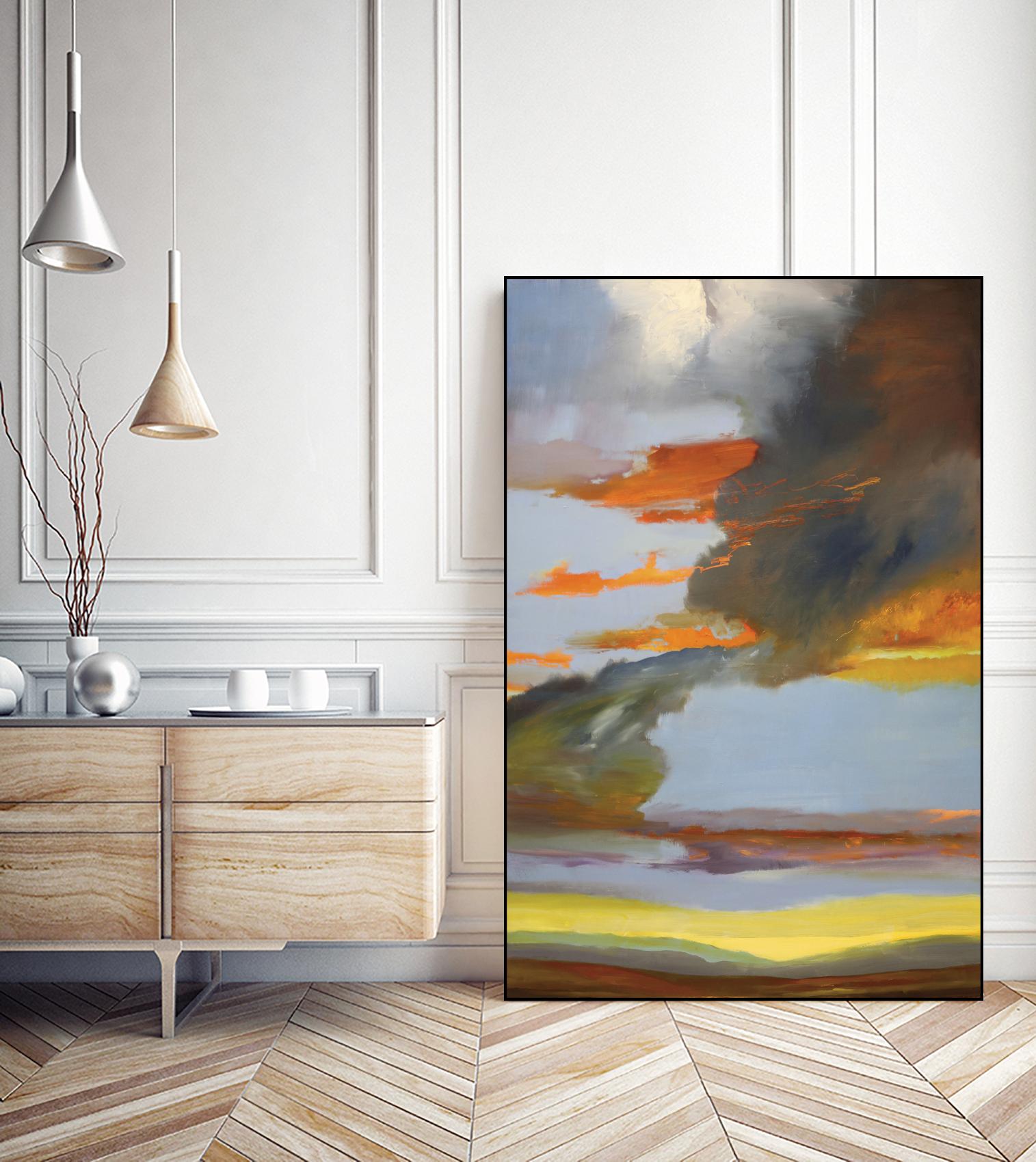 Sunset Path by Judith D'Agostino on GIANT ART - orange landscape