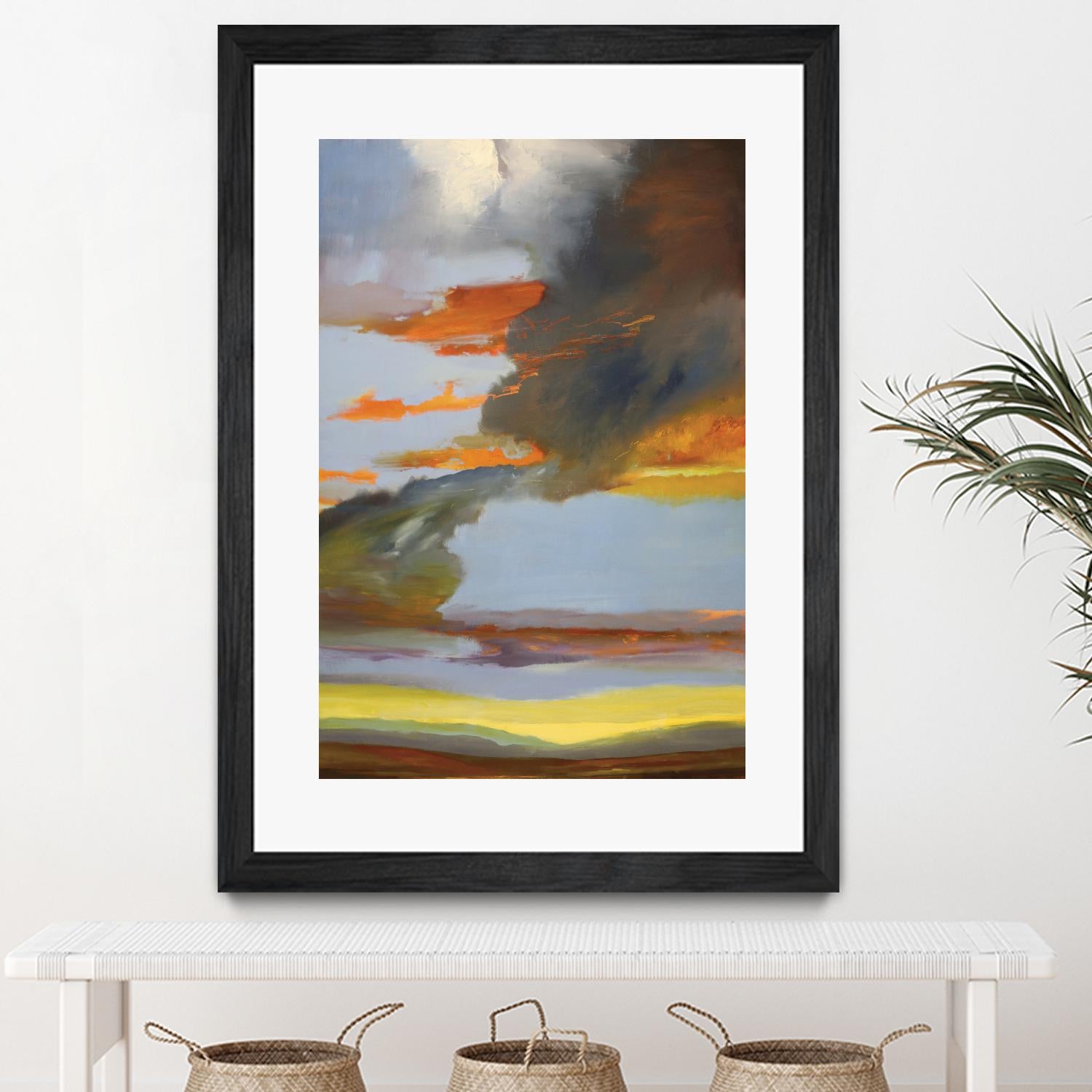 Sunset Path by Judith D'Agostino on GIANT ART - orange landscape