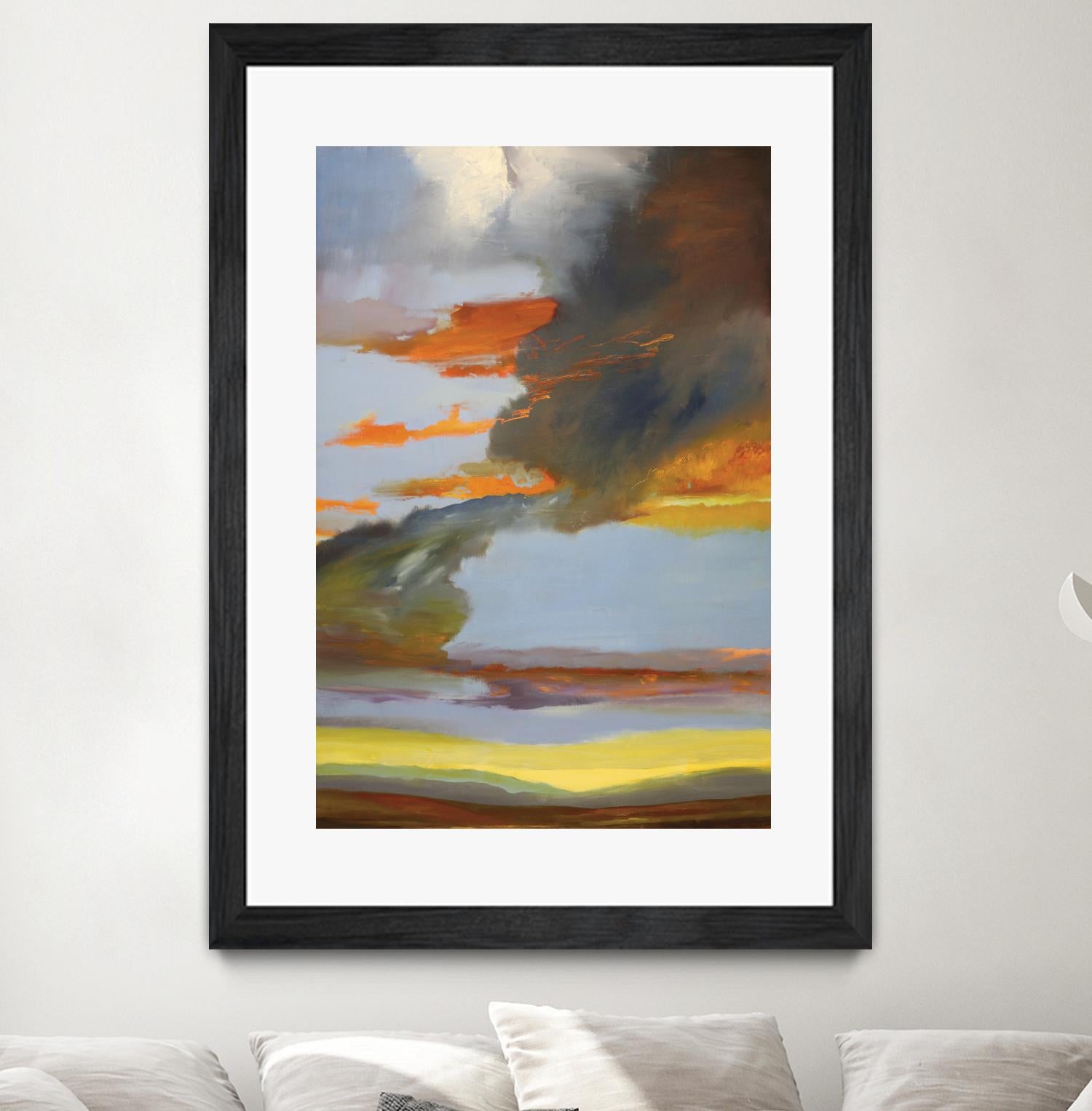 Sunset Path by Judith D'Agostino on GIANT ART - orange landscape