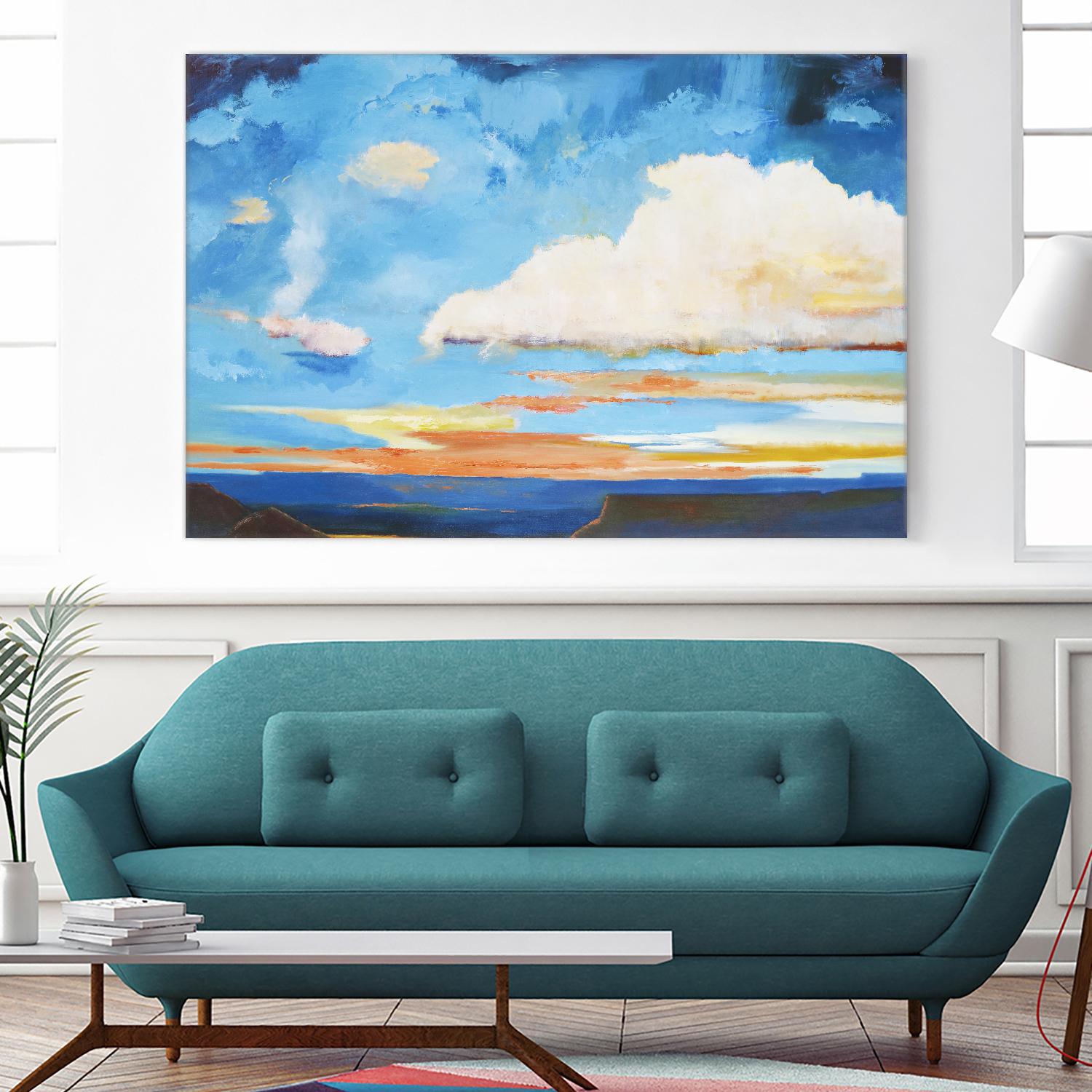 Tranquility by Judith D'Agostino on GIANT ART - white landscape