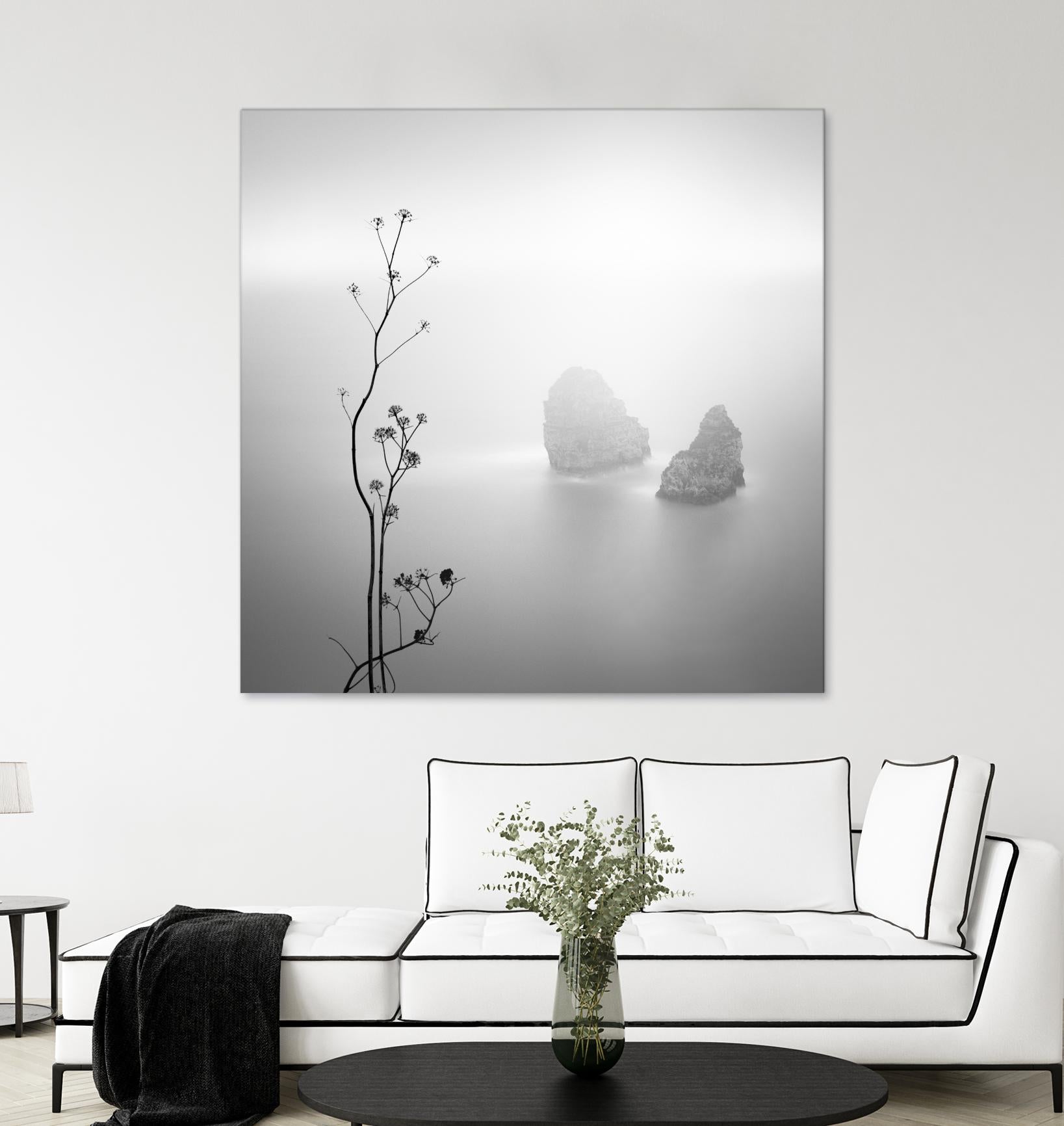 Misty Rocks by Alexandre Manuel on GIANT ART - grey landscape