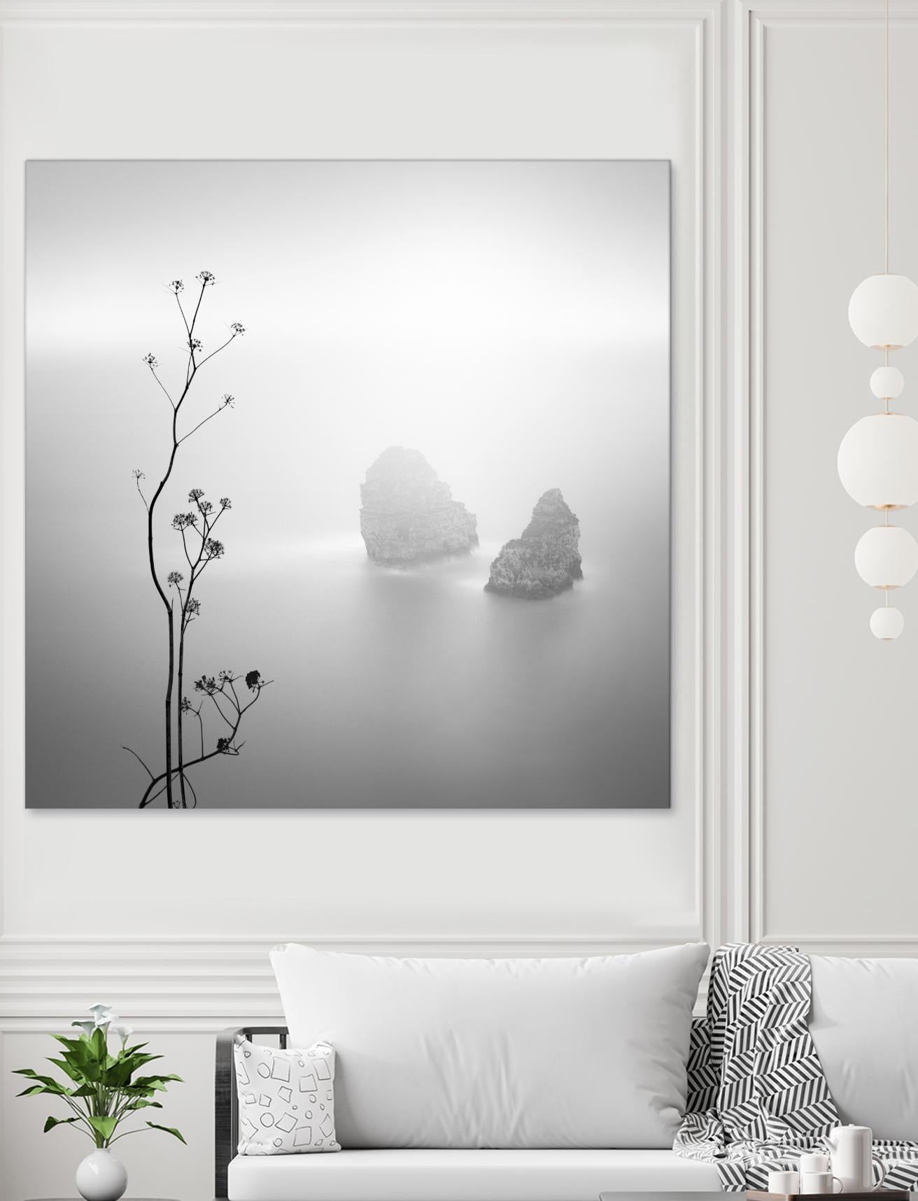Misty Rocks by Alexandre Manuel on GIANT ART - grey landscape