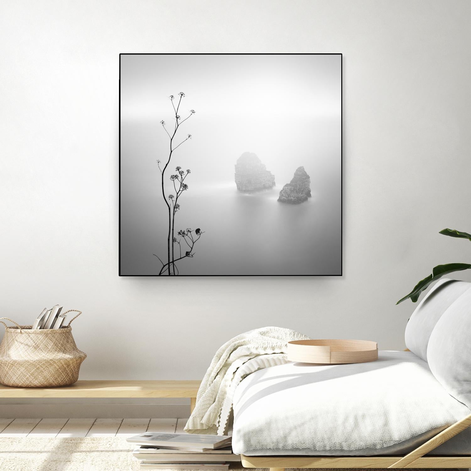 Misty Rocks by Alexandre Manuel on GIANT ART - grey landscape