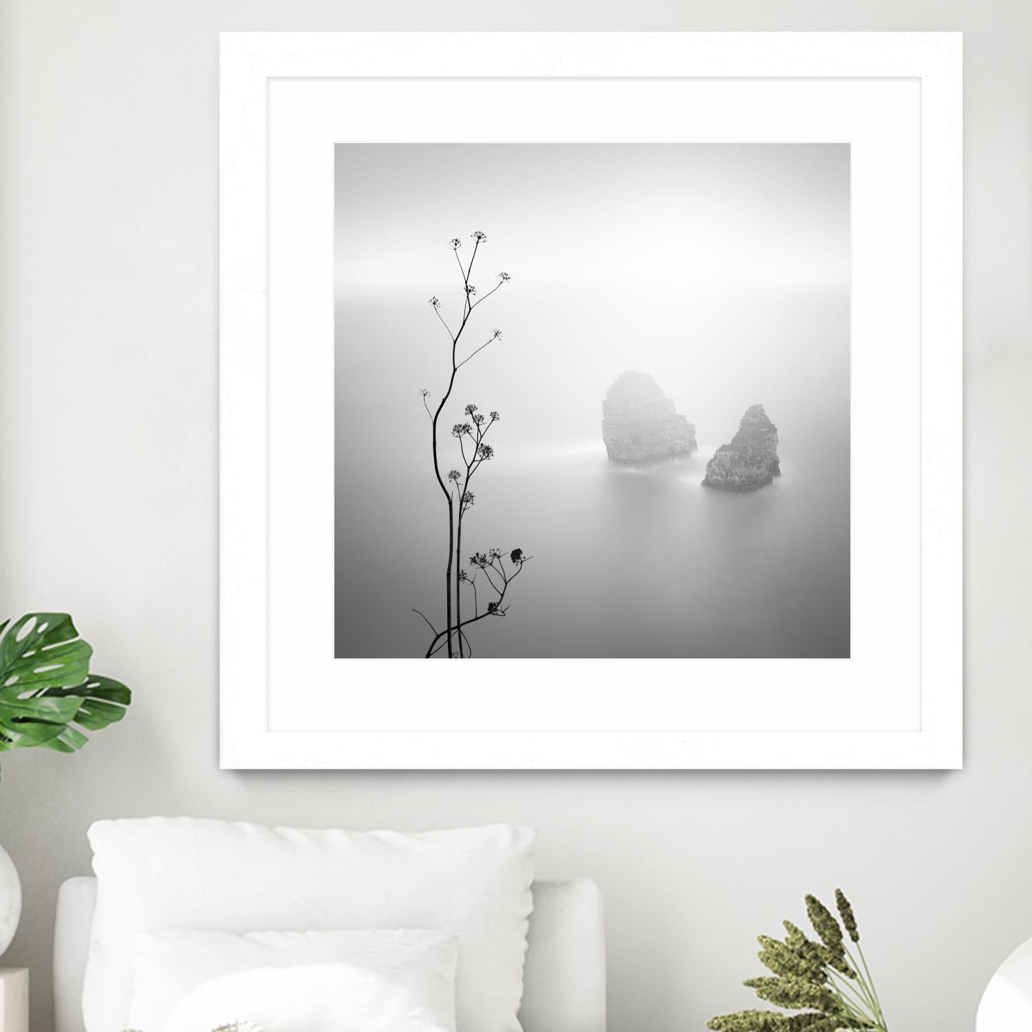 Misty Rocks by Alexandre Manuel on GIANT ART - grey landscape