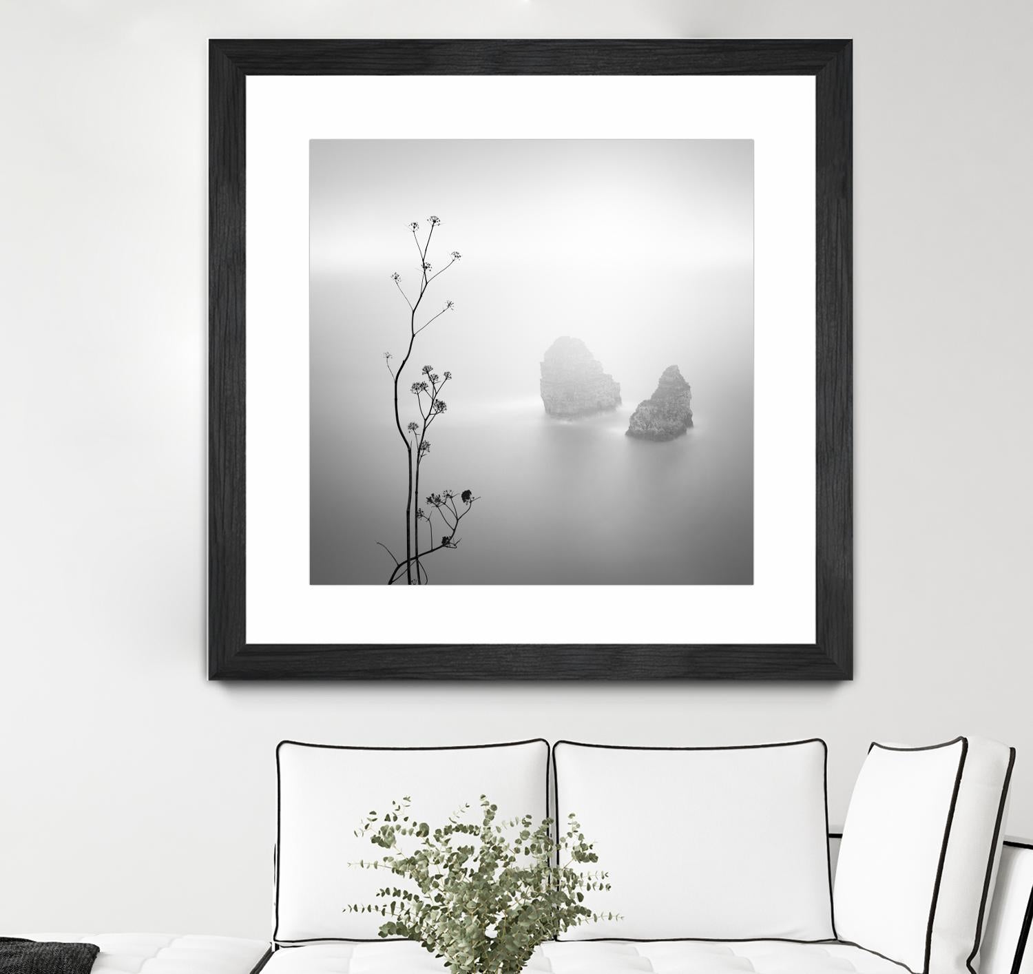 Misty Rocks by Alexandre Manuel on GIANT ART - grey landscape