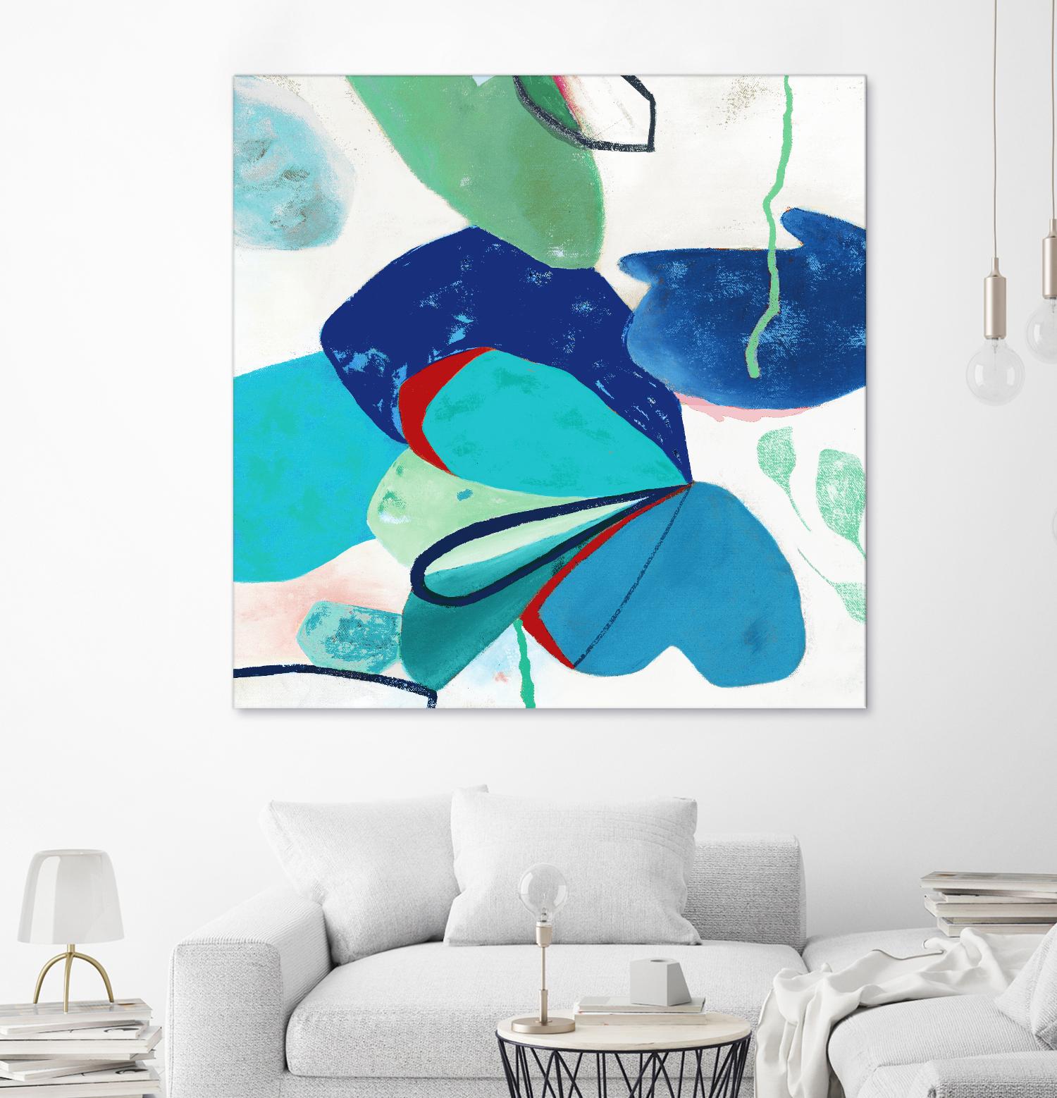 Aquatic Atmosphere II by Diana Rosa on GIANT ART - white abstract