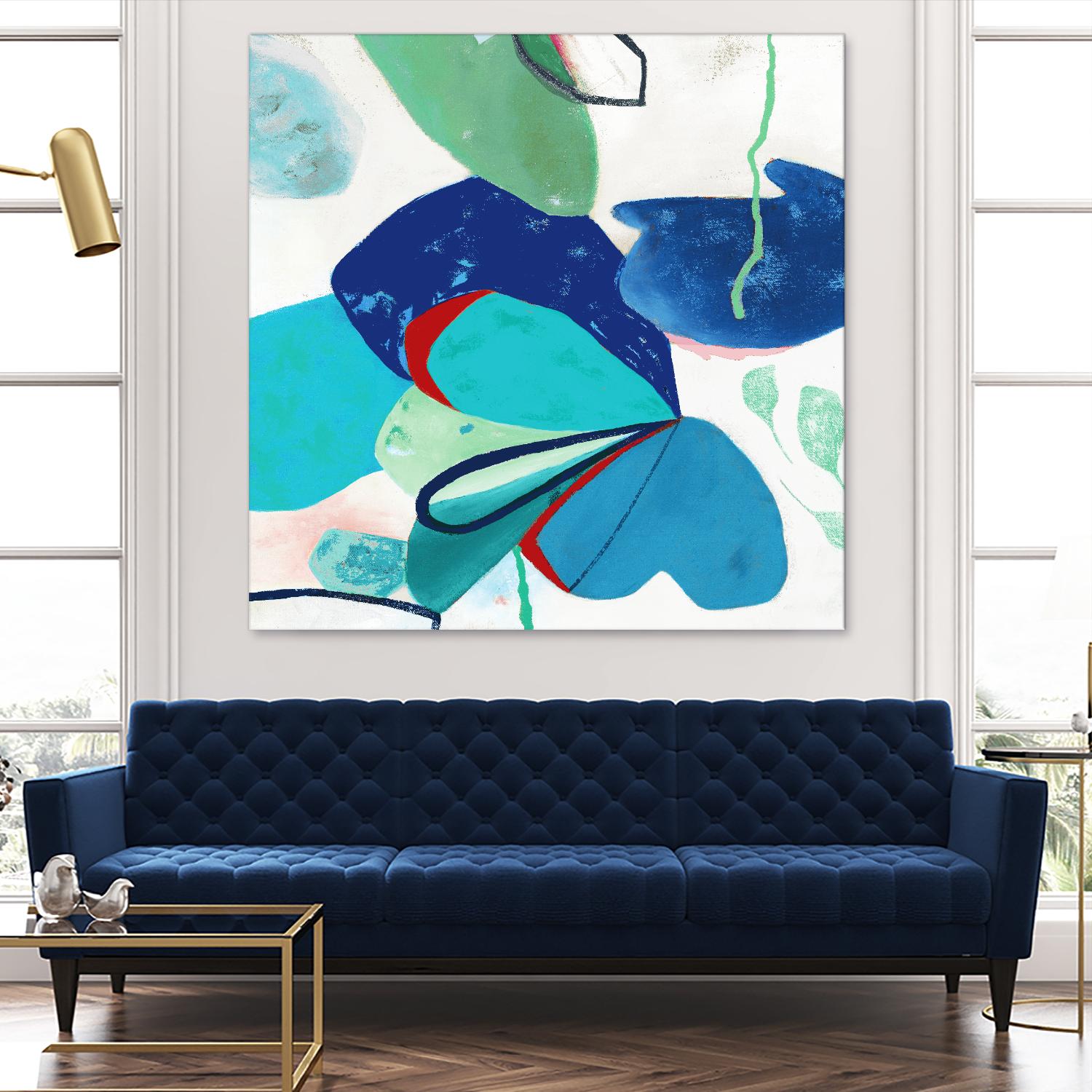 Aquatic Atmosphere II by Diana Rosa on GIANT ART - white abstract