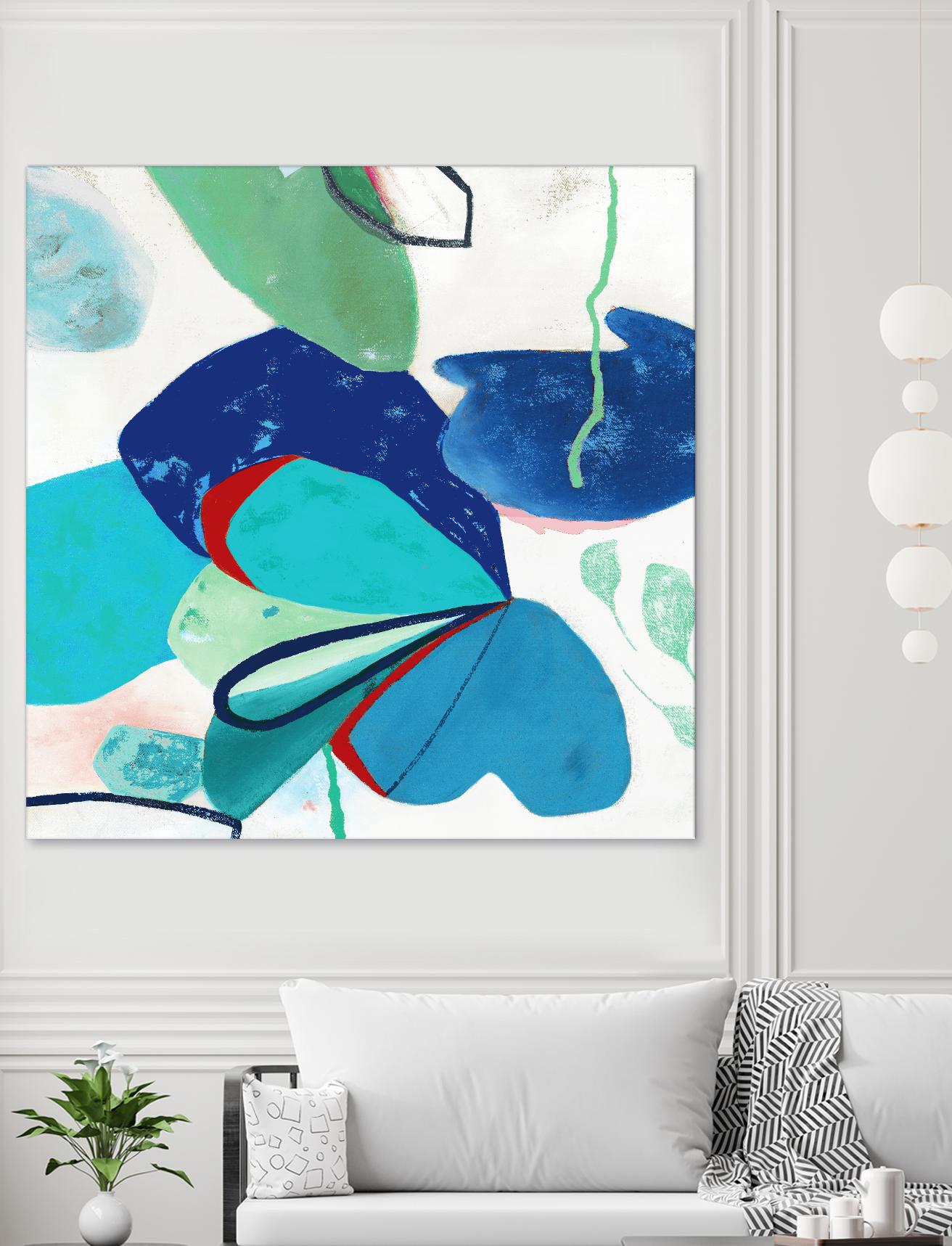 Aquatic Atmosphere II by Diana Rosa on GIANT ART - white abstract