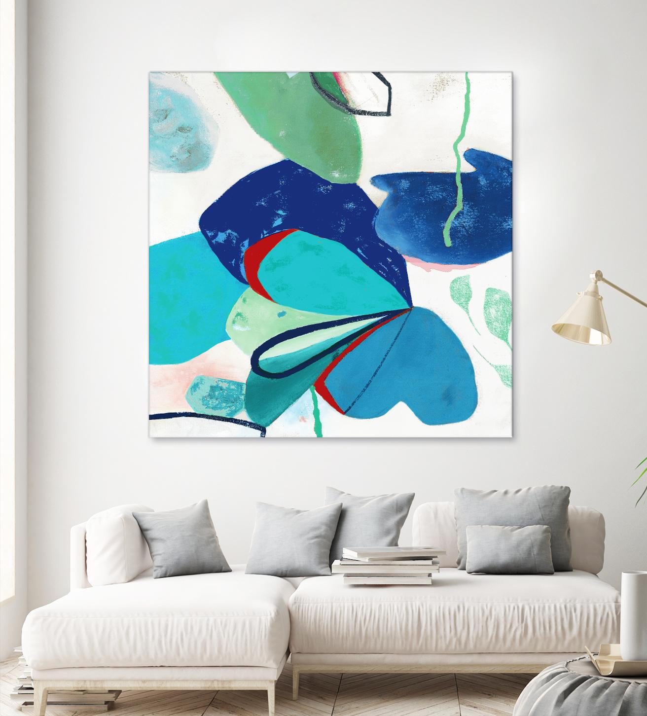 Aquatic Atmosphere II by Diana Rosa on GIANT ART - white abstract