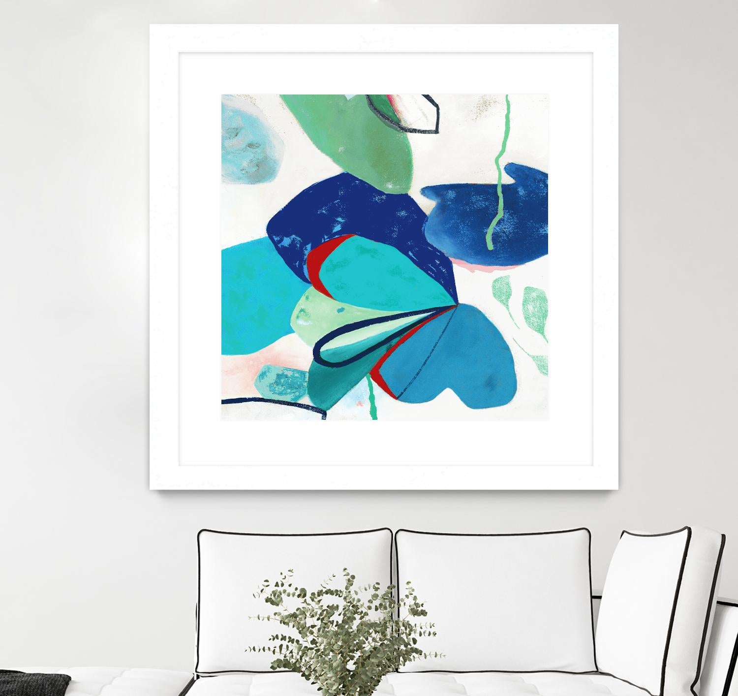 Aquatic Atmosphere II by Diana Rosa on GIANT ART - white abstract