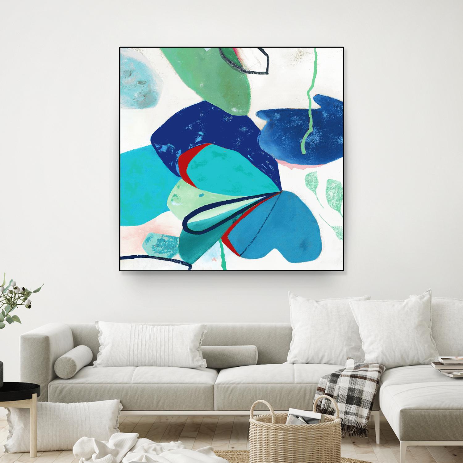 Aquatic Atmosphere II by Diana Rosa on GIANT ART - white abstract