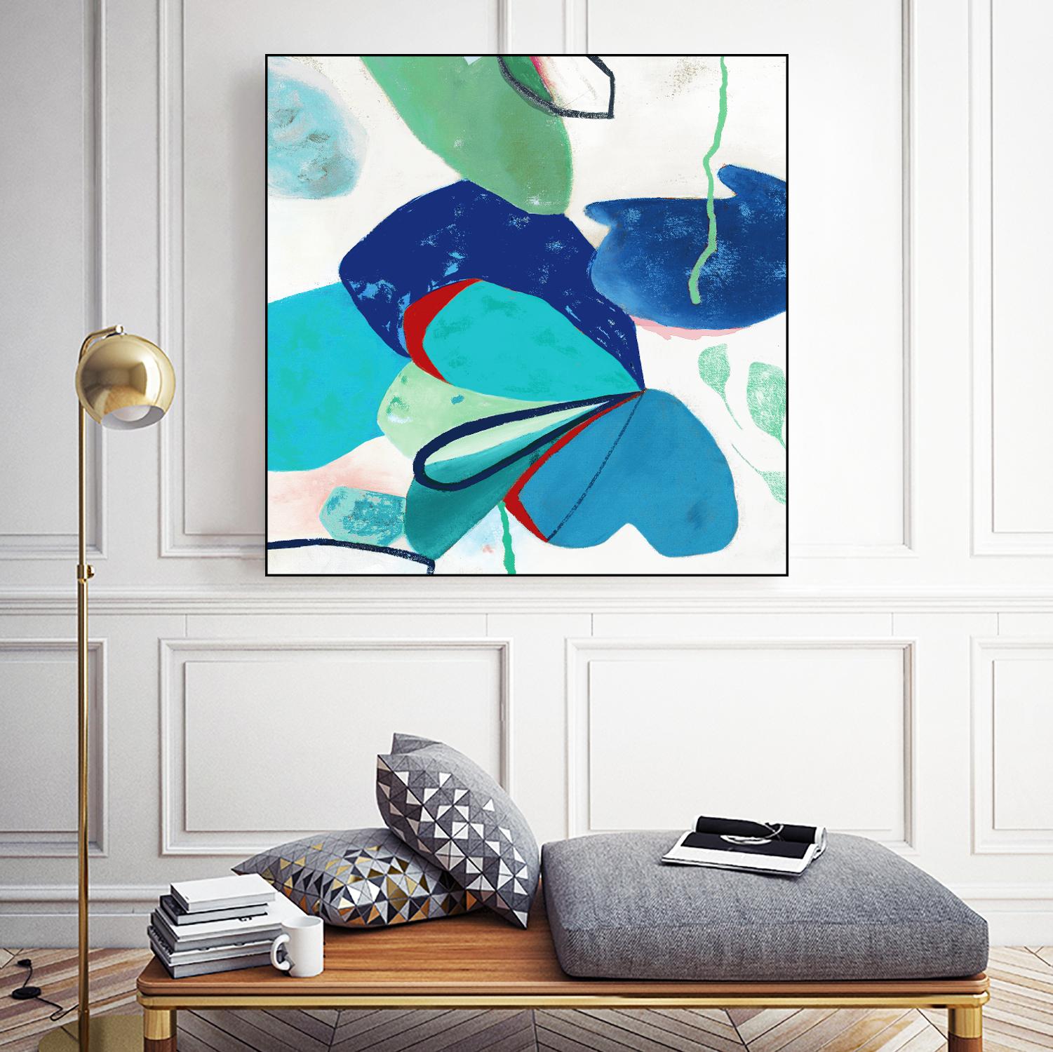 Aquatic Atmosphere II by Diana Rosa on GIANT ART - white abstract