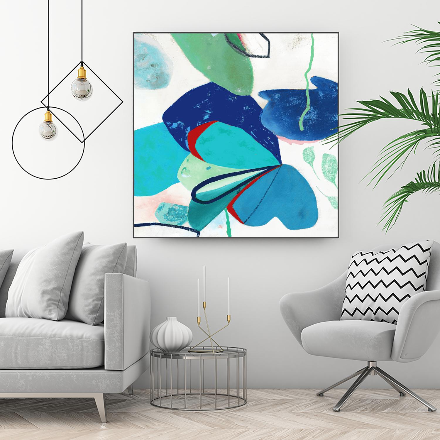 Aquatic Atmosphere II by Diana Rosa on GIANT ART - white abstract