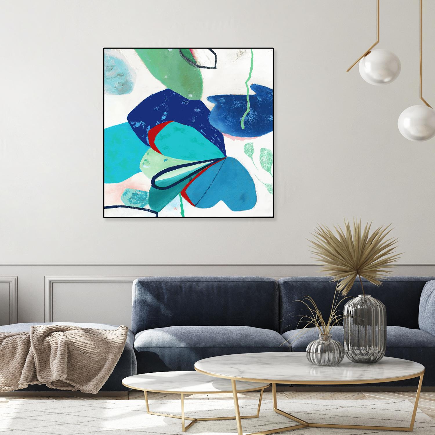 Aquatic Atmosphere II by Diana Rosa on GIANT ART - white abstract