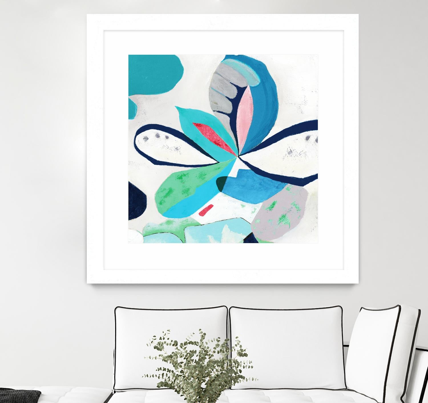 Ever Green by Diana Rosa on GIANT ART - white abstract