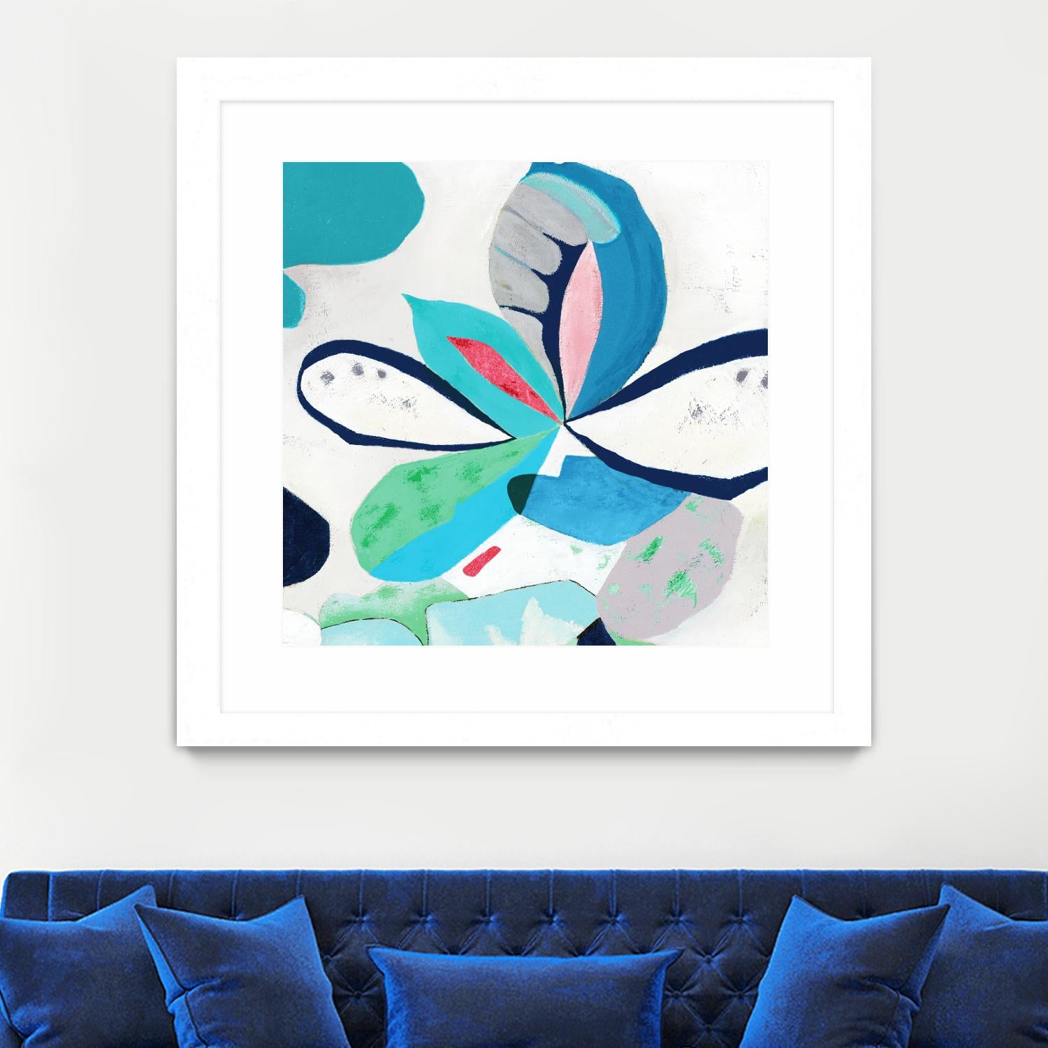 Ever Green by Diana Rosa on GIANT ART - white abstract