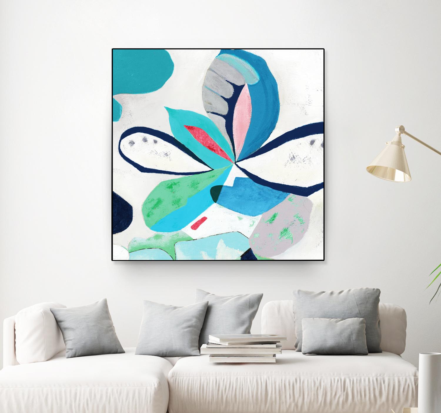 Ever Green by Diana Rosa on GIANT ART - white abstract
