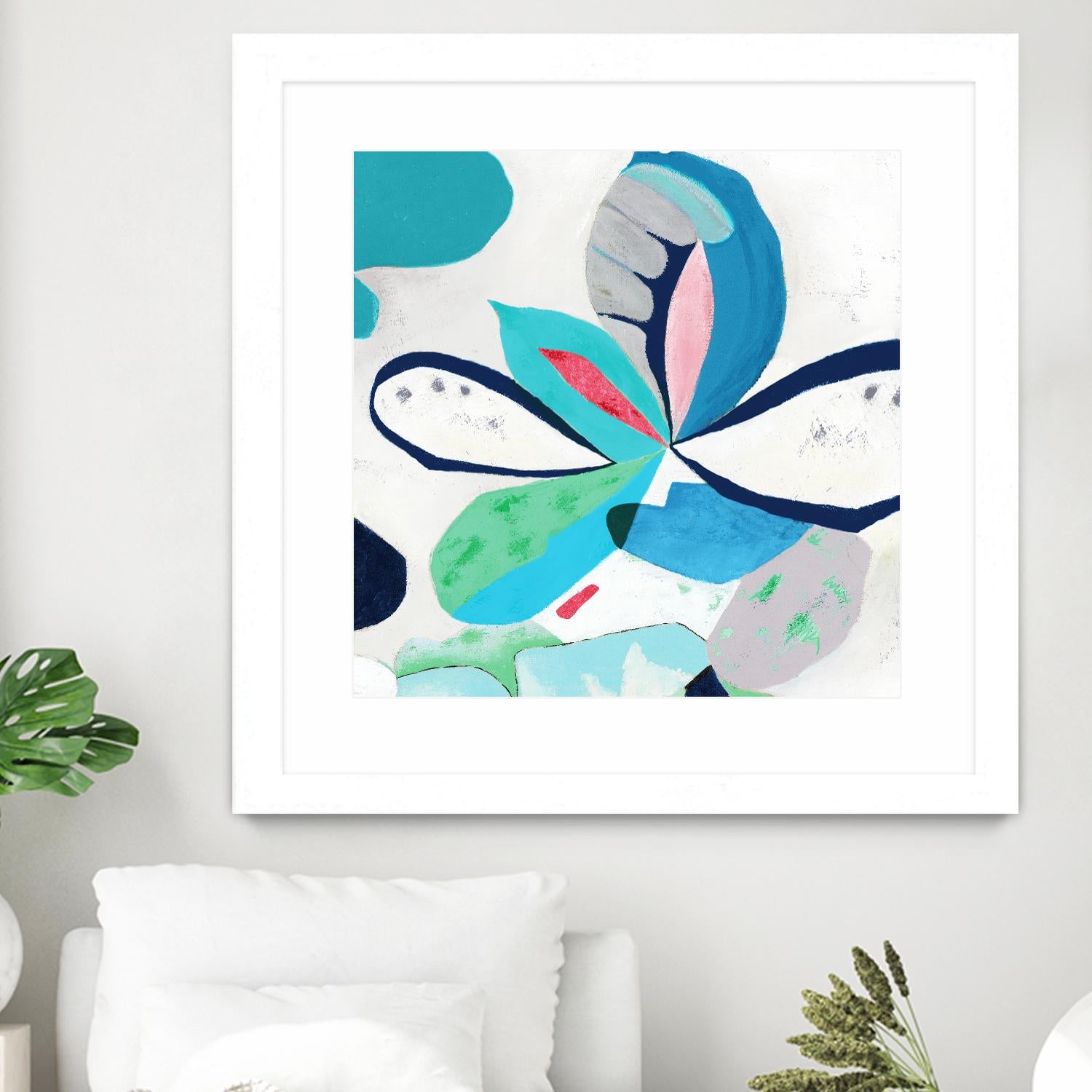 Ever Green by Diana Rosa on GIANT ART - white abstract