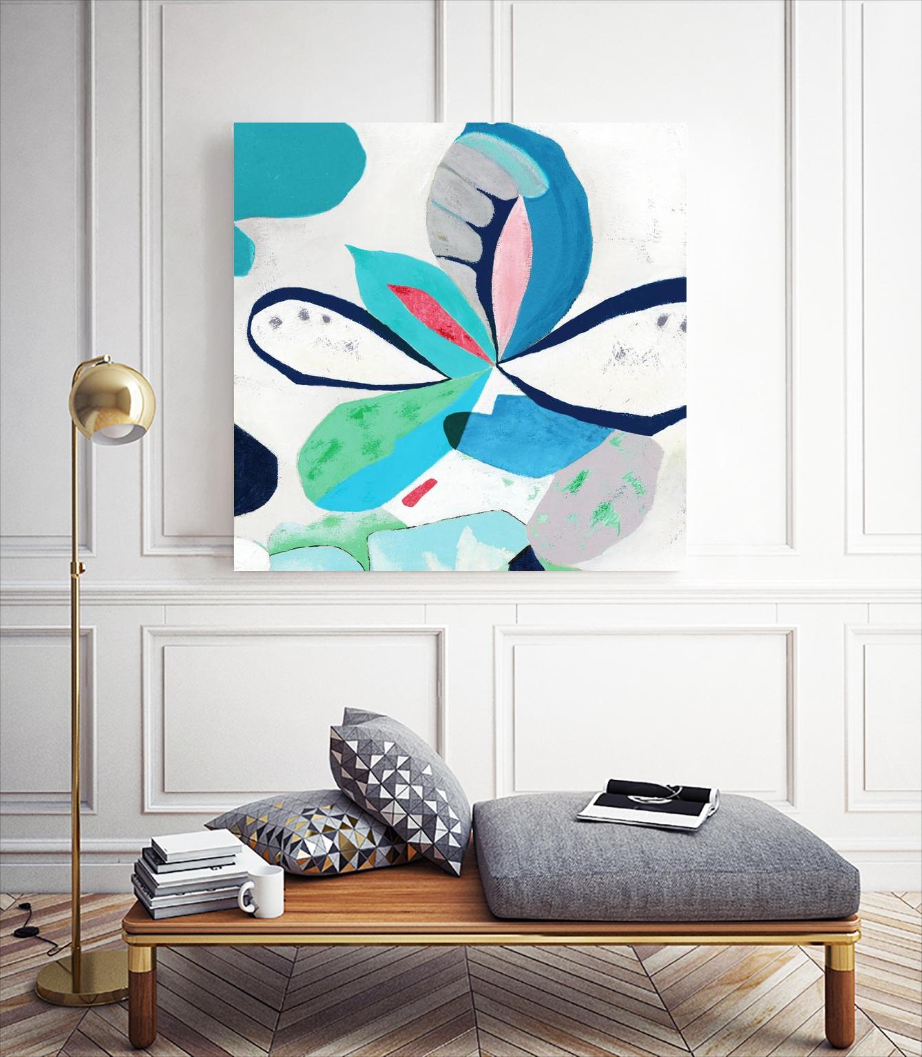 Ever Green by Diana Rosa on GIANT ART - white abstract