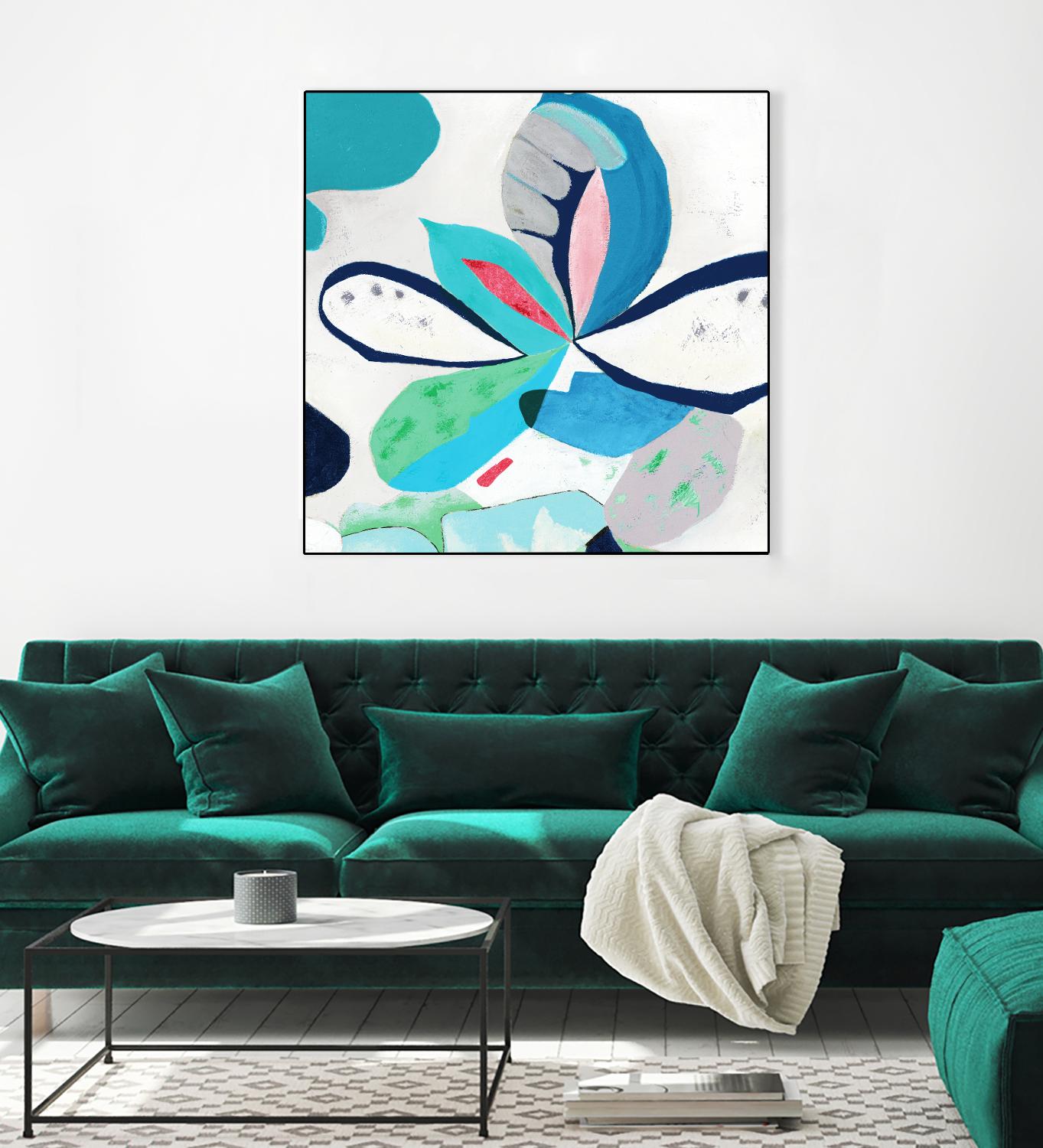 Ever Green by Diana Rosa on GIANT ART - white abstract