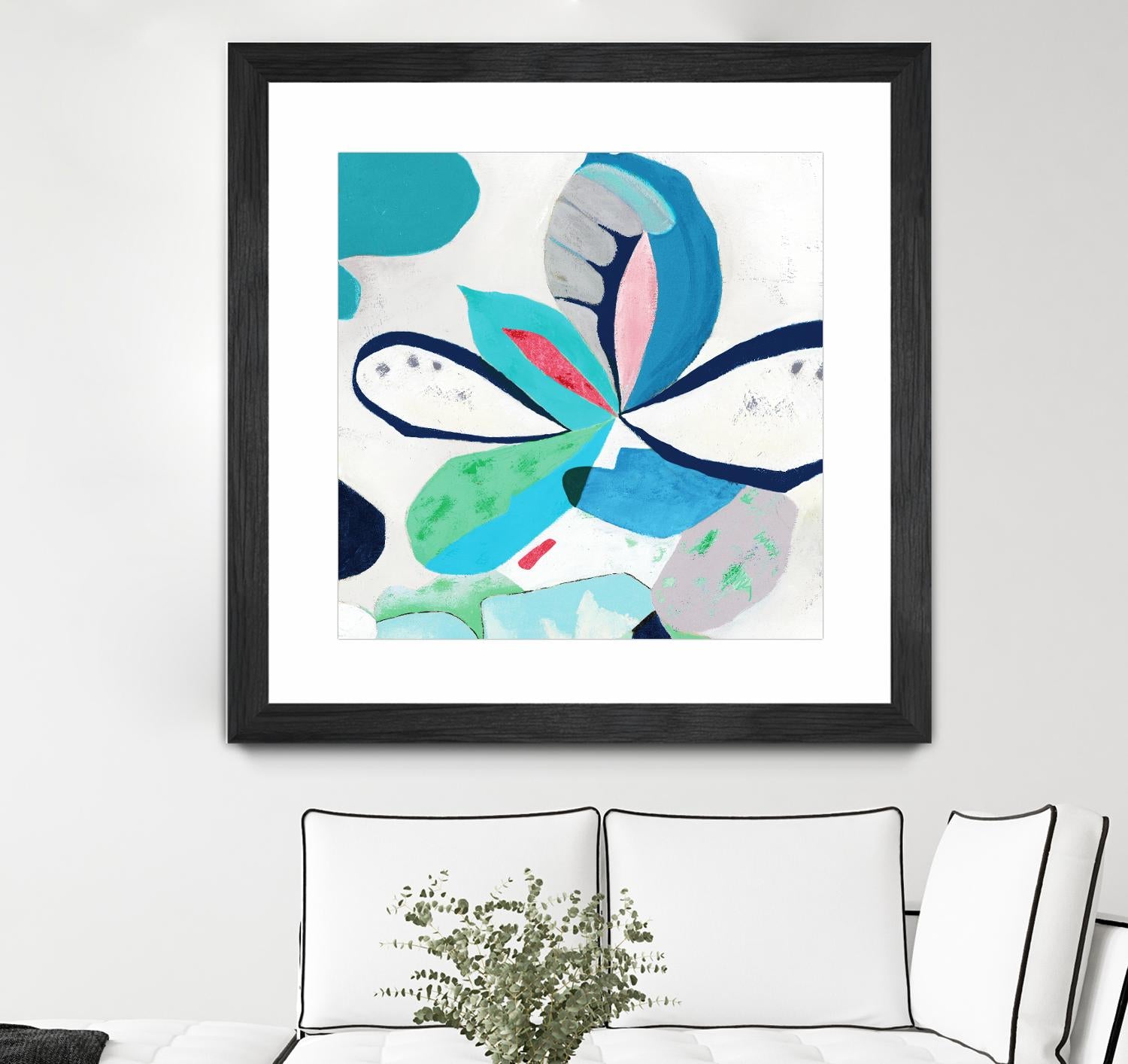 Ever Green by Diana Rosa on GIANT ART - white abstract
