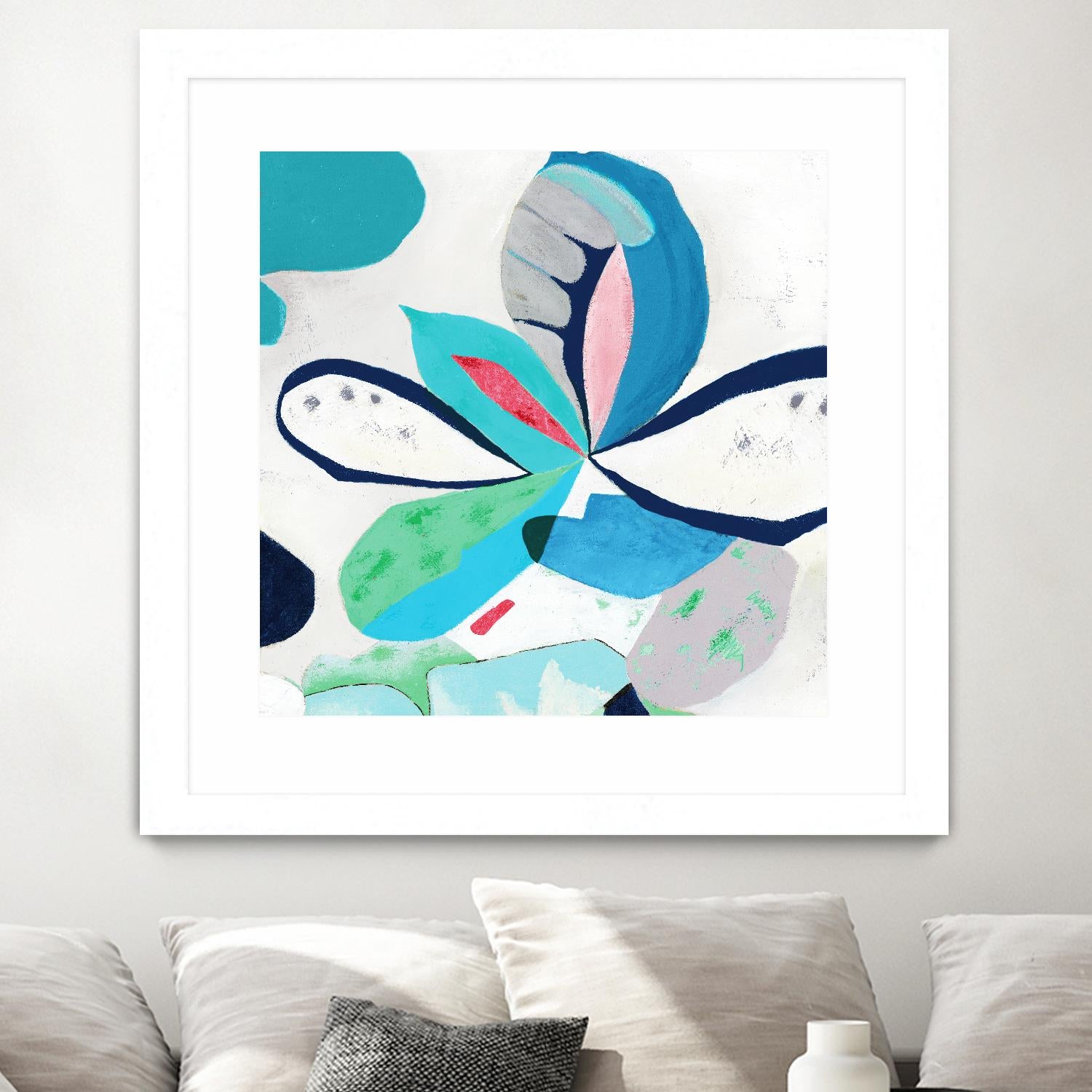 Ever Green by Diana Rosa on GIANT ART - white abstract