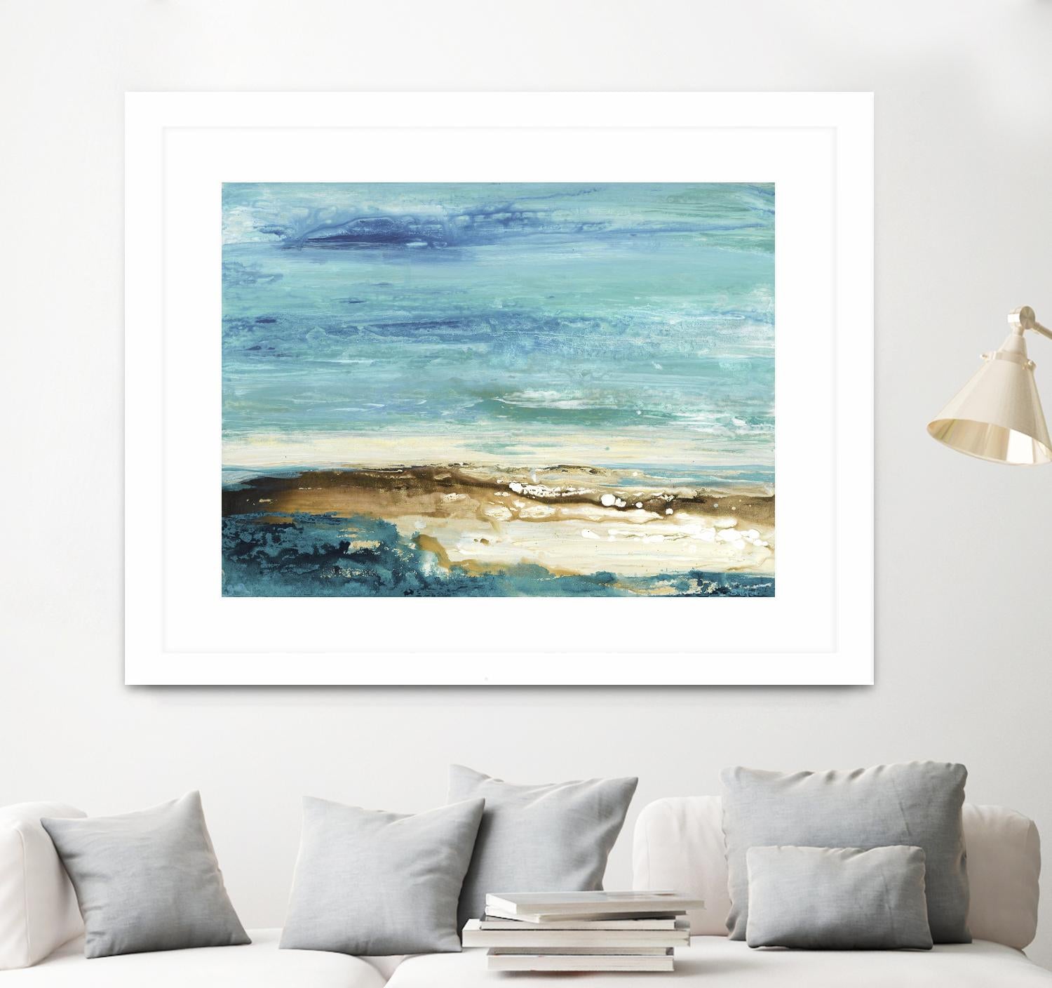 Beach Day by Grace Rowman on GIANT ART - white abstract