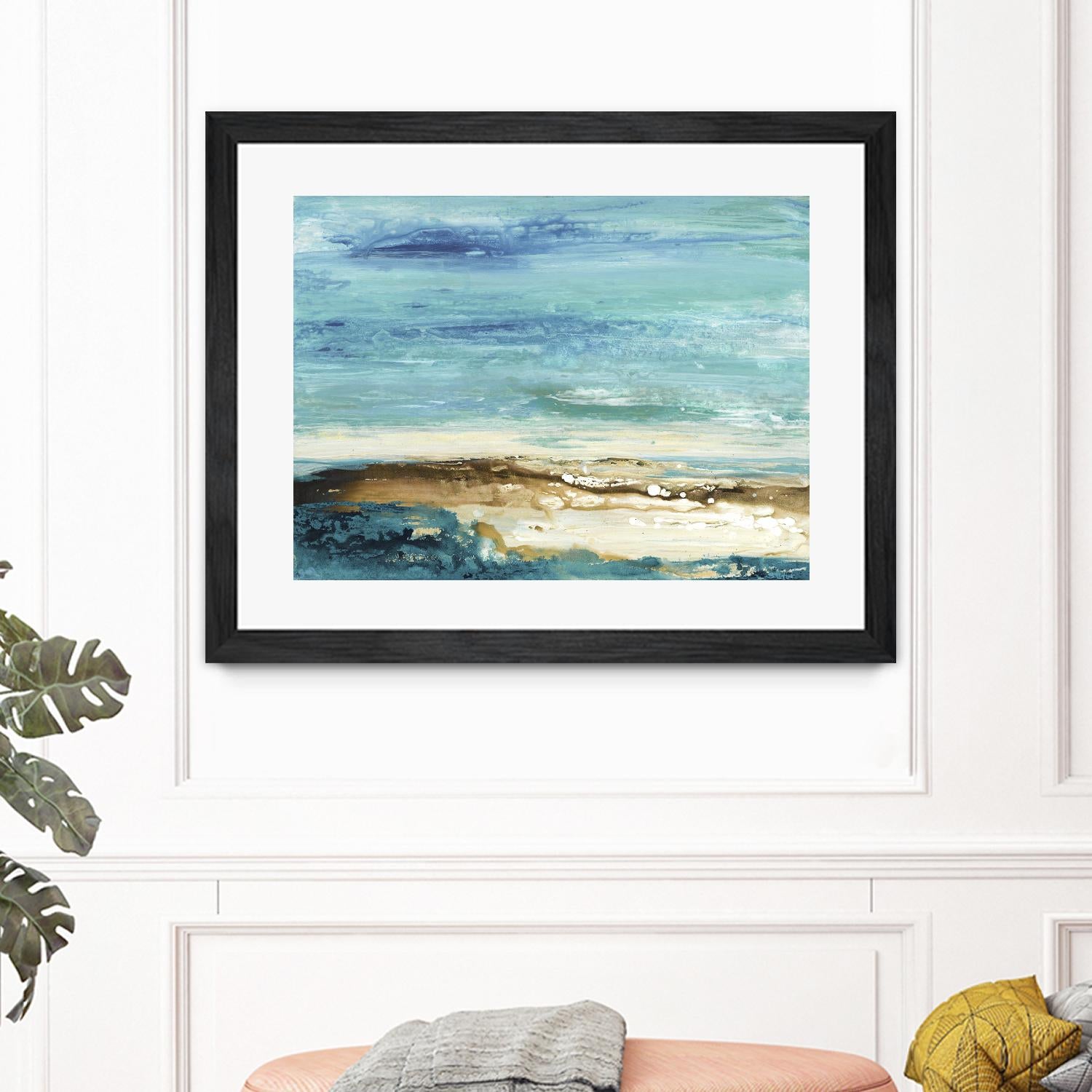 Beach Day by Grace Rowman on GIANT ART - white abstract