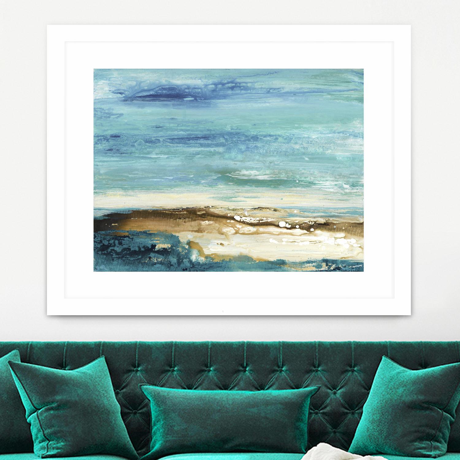 Beach Day by Grace Rowman on GIANT ART - white abstract