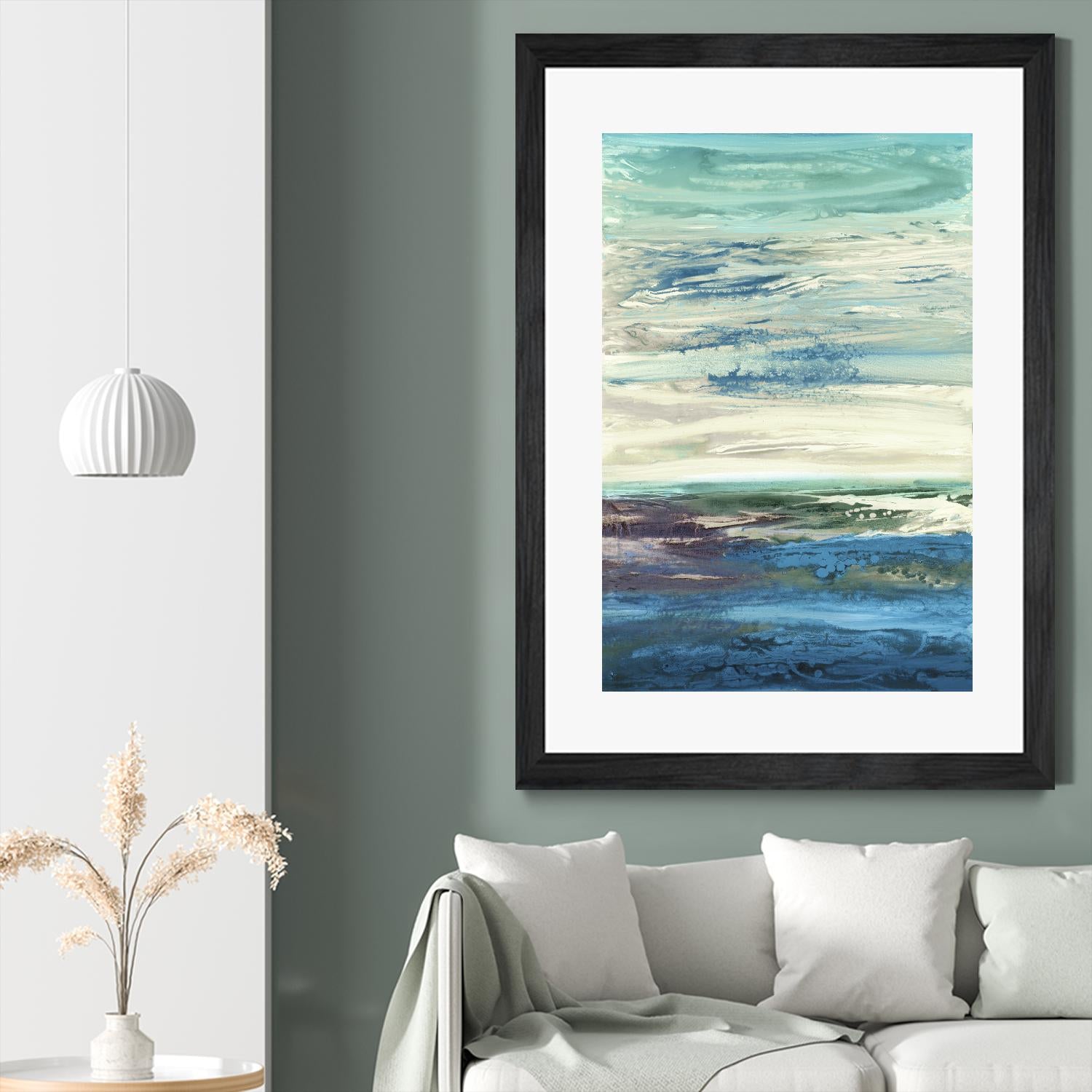 Spring Transformations by Grace Rowman on GIANT ART - cyan abstract