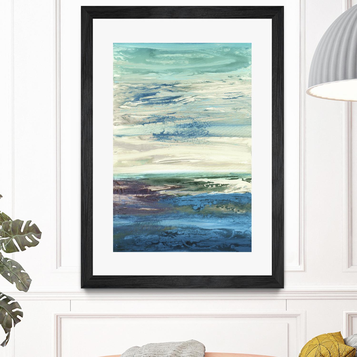 Spring Transformations by Grace Rowman on GIANT ART - cyan abstract