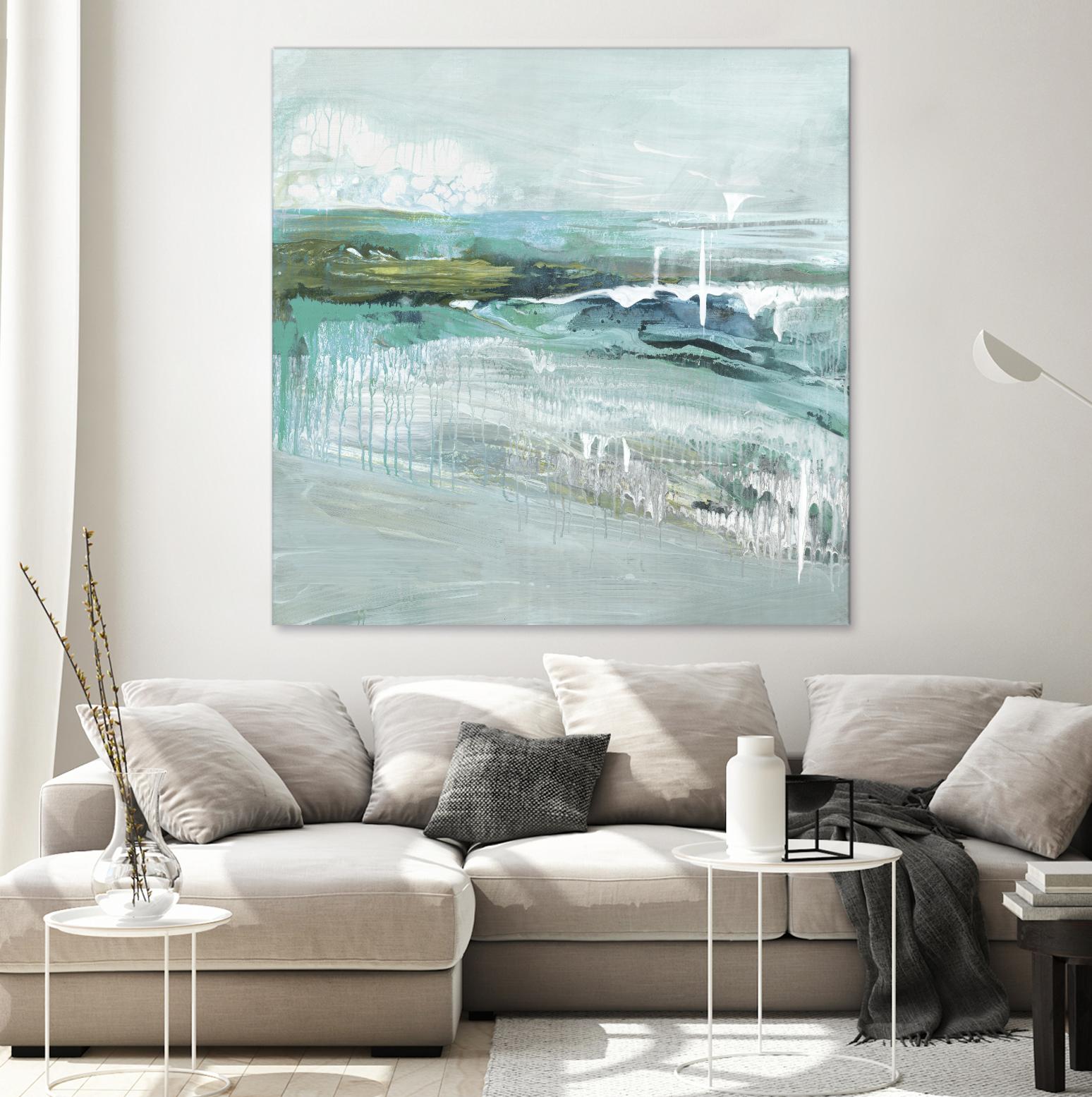 Beneath the Surface by Grace Rowman on GIANT ART - blue abstract